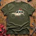 Off Road 4x4 Christmas Lights 27 T-Shirt - Military Green