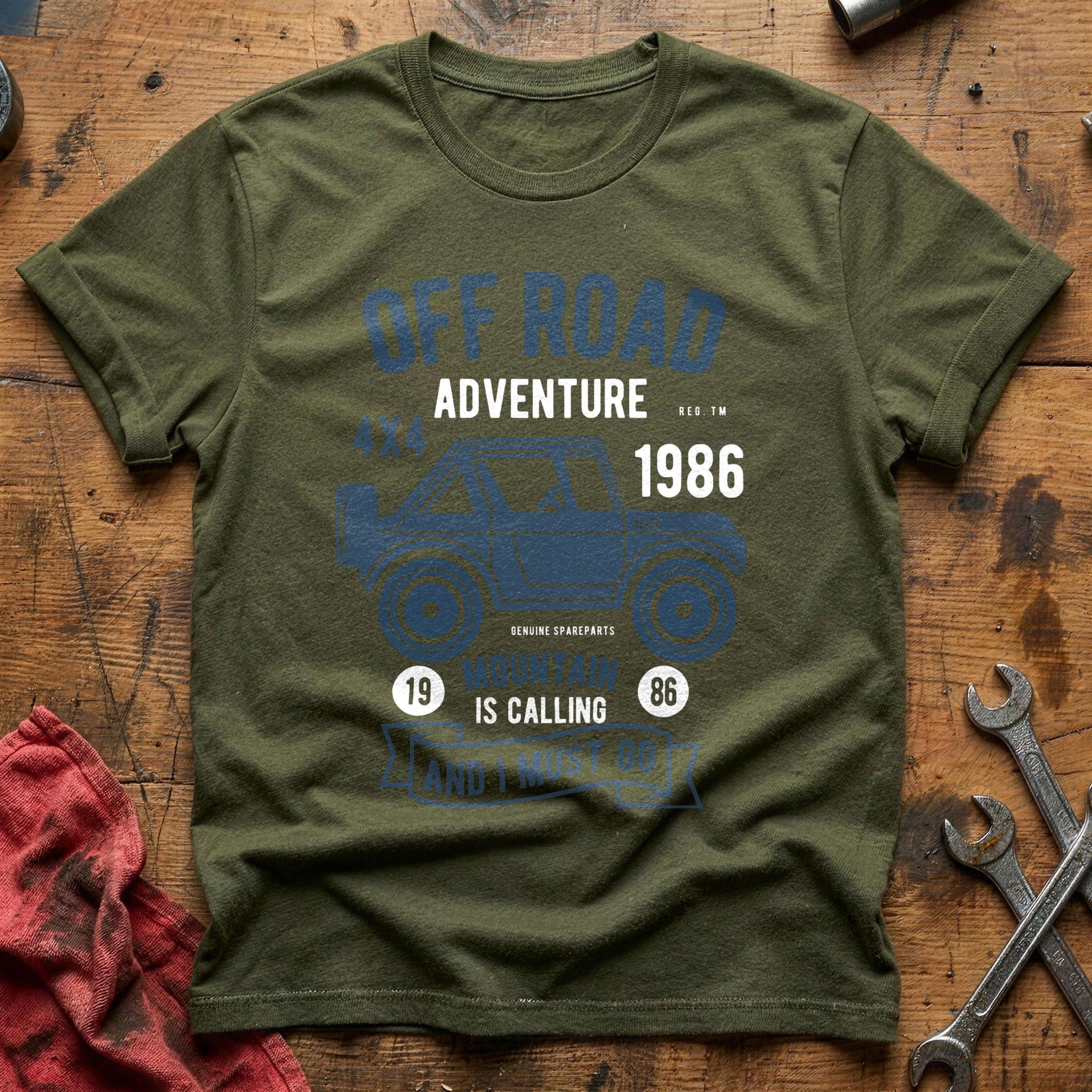 Off road adventure T-Shirt - Military Green