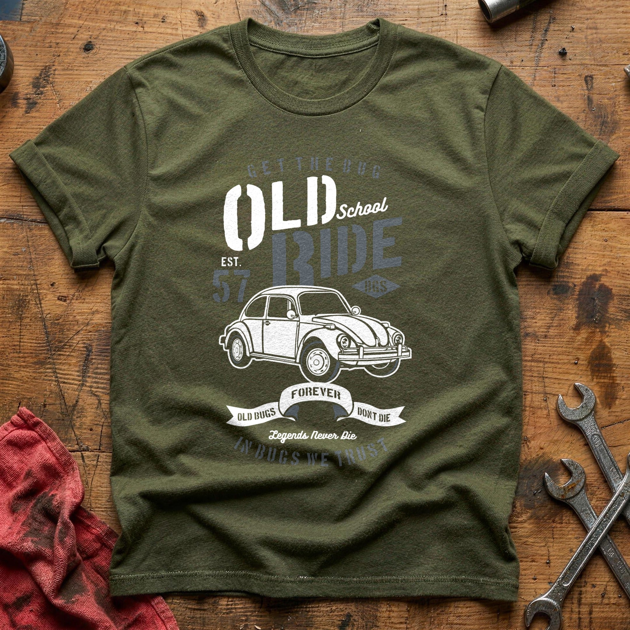 Old school ride T-Shirt - Military Green