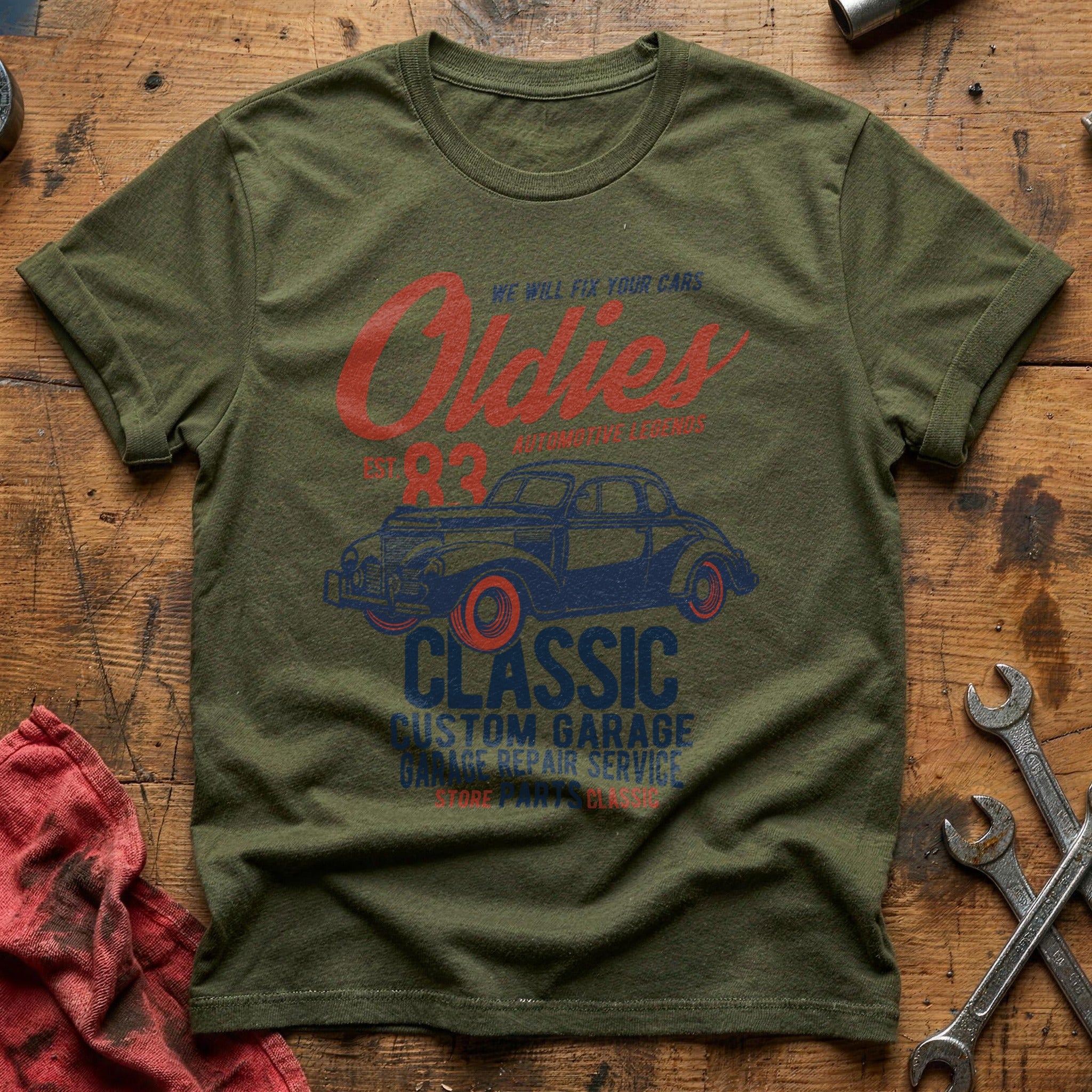 Oldies T-Shirt - Military Green