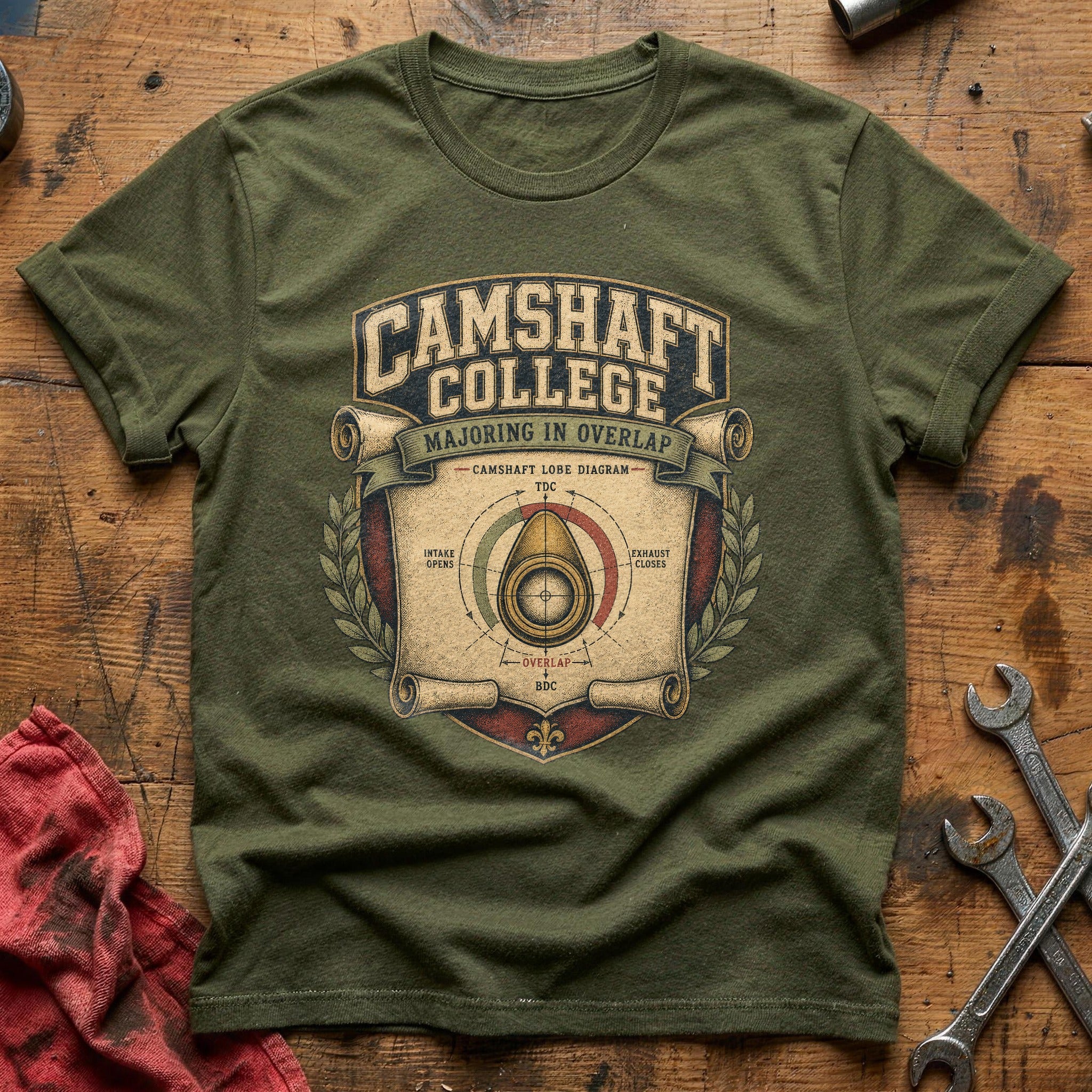 Overlap Curriculum T-Shirt - Military Green