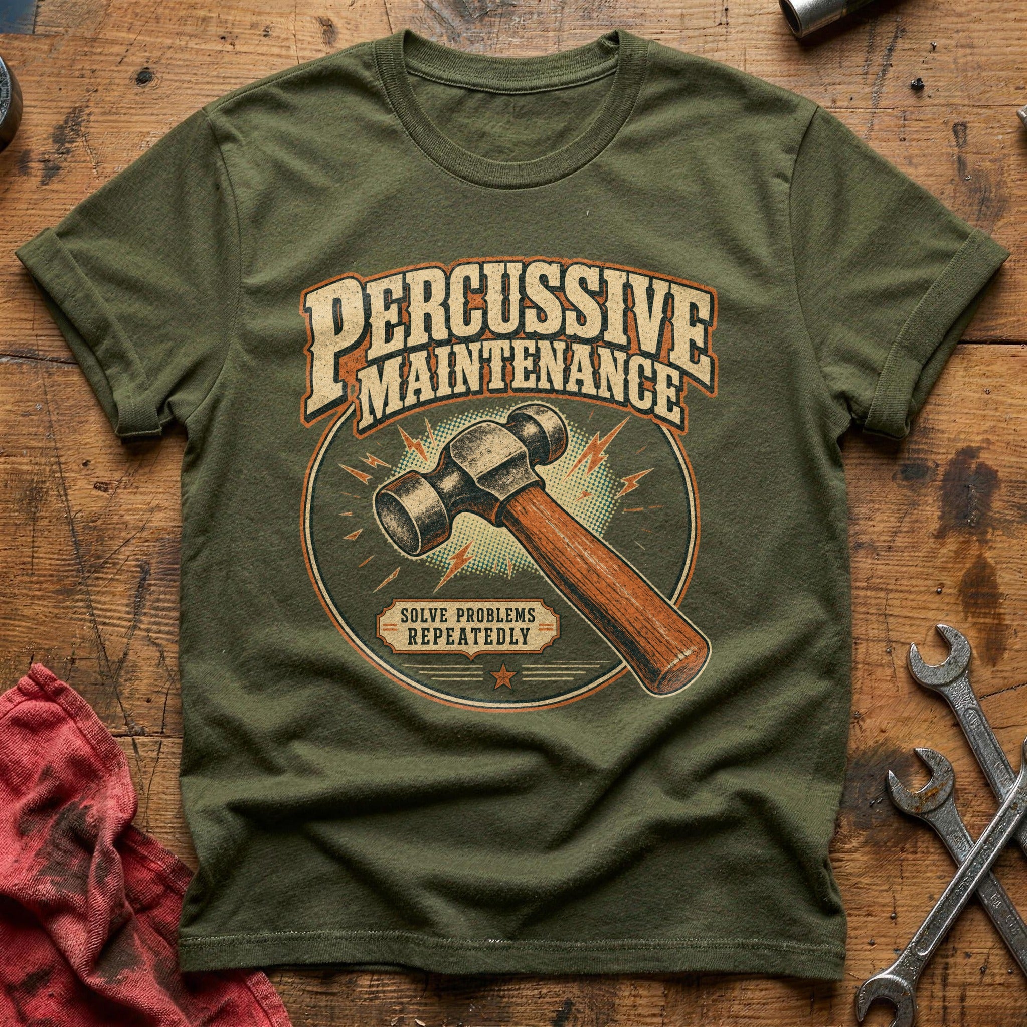 Percussive Problem Solver - Military Green