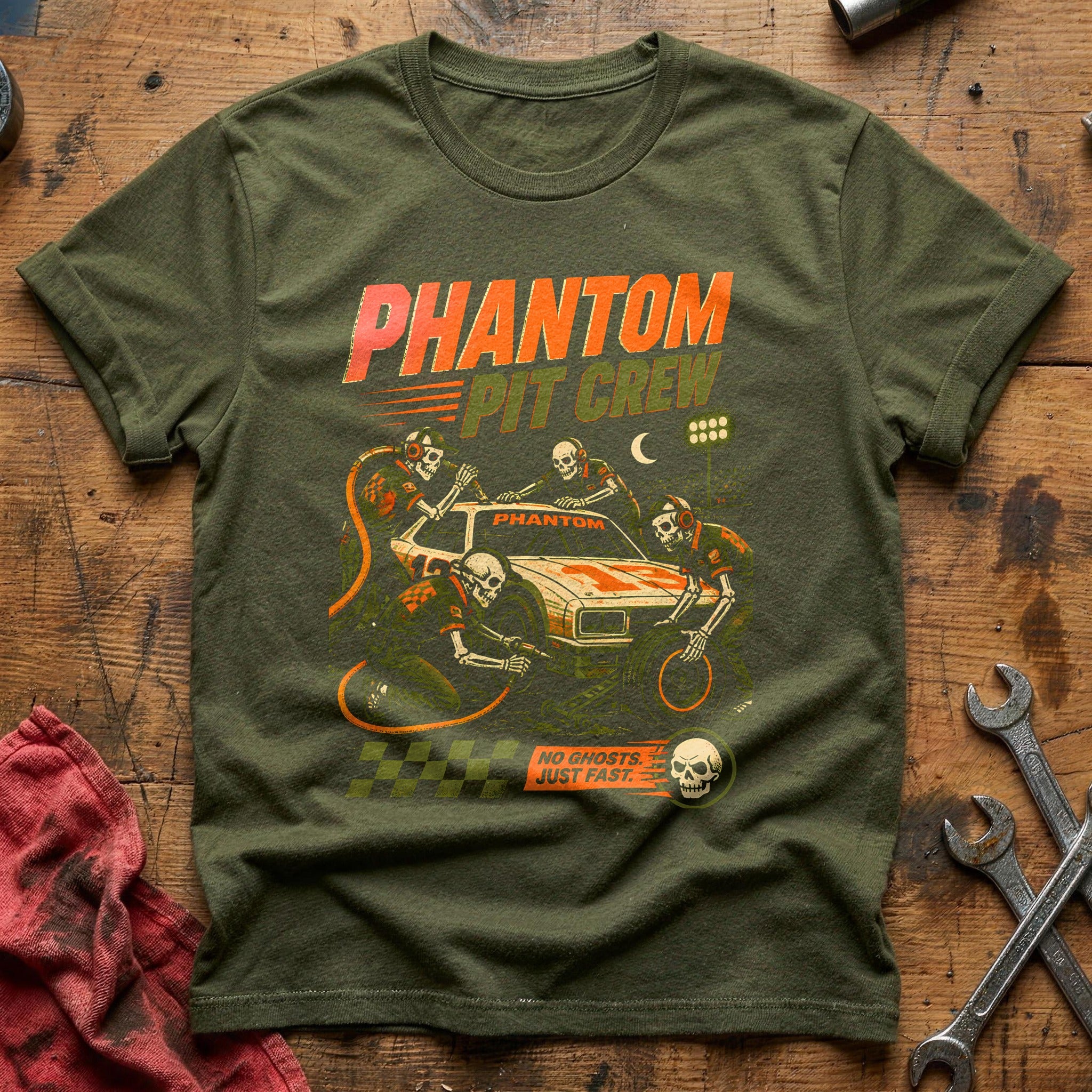 Phantom Pit Crew 82 T-Shirt - Military Green