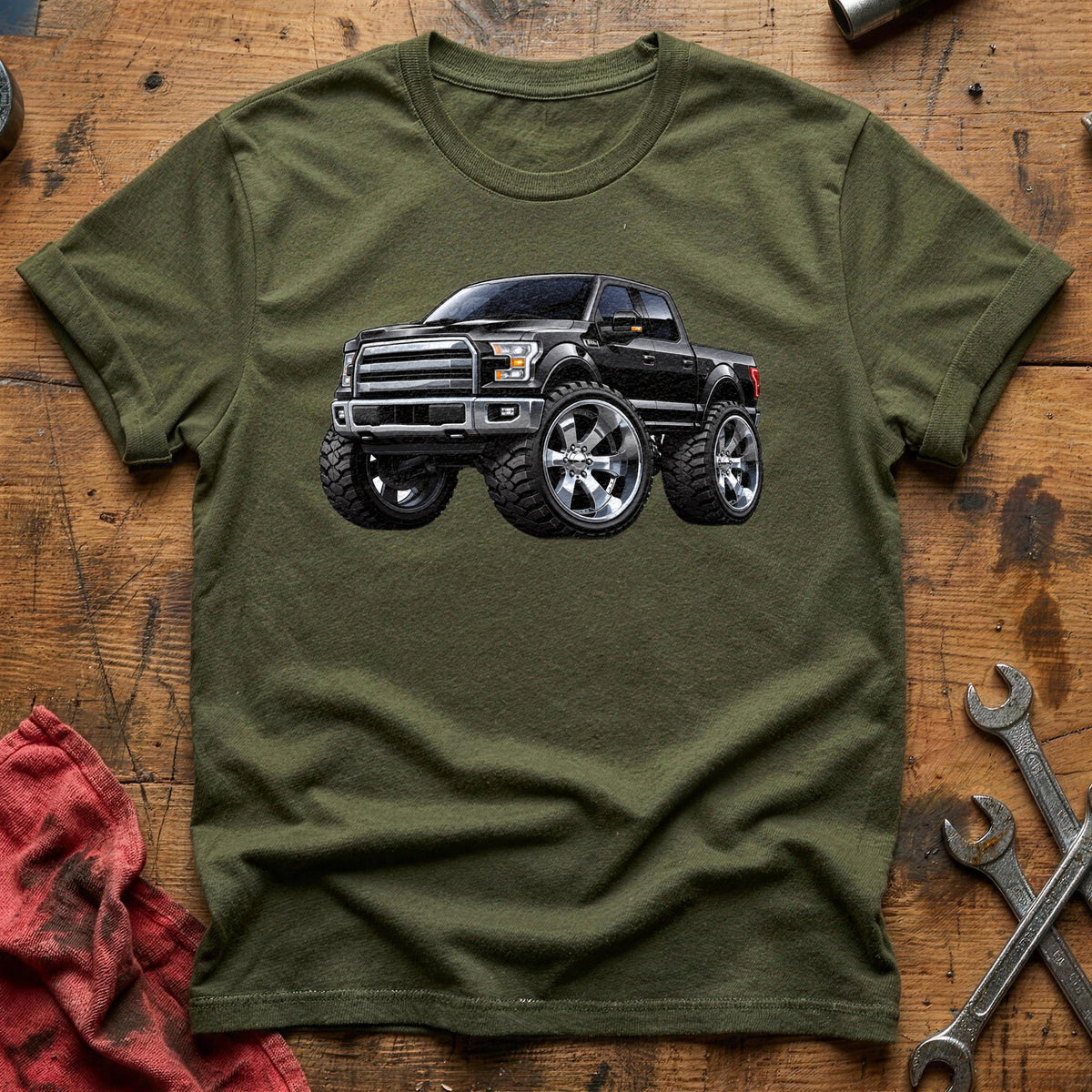 Pickup Truck 29 T-Shirt - Military Green