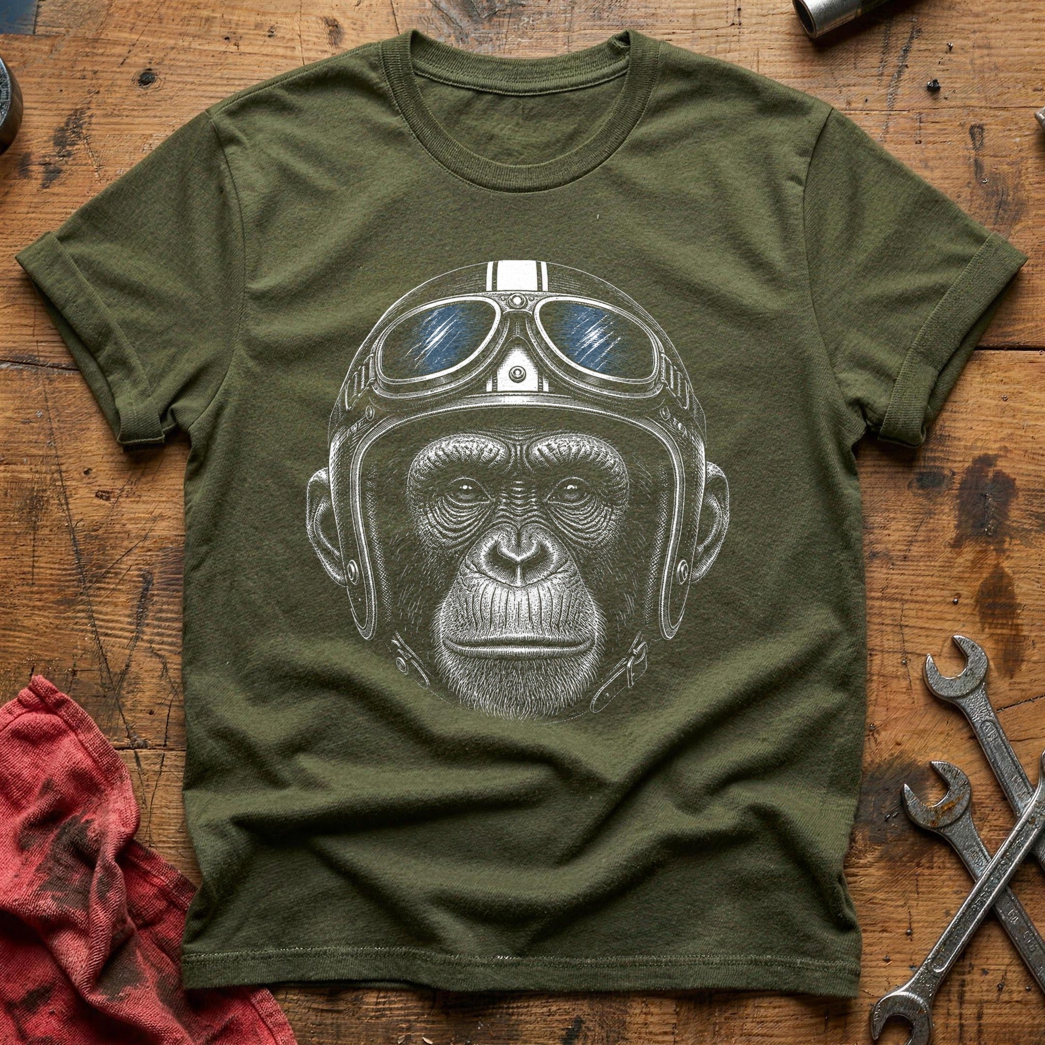 Pilot's Bearing T-Shirt - Military Green
