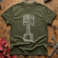 Piston & Spark T-Shirt - Military Green