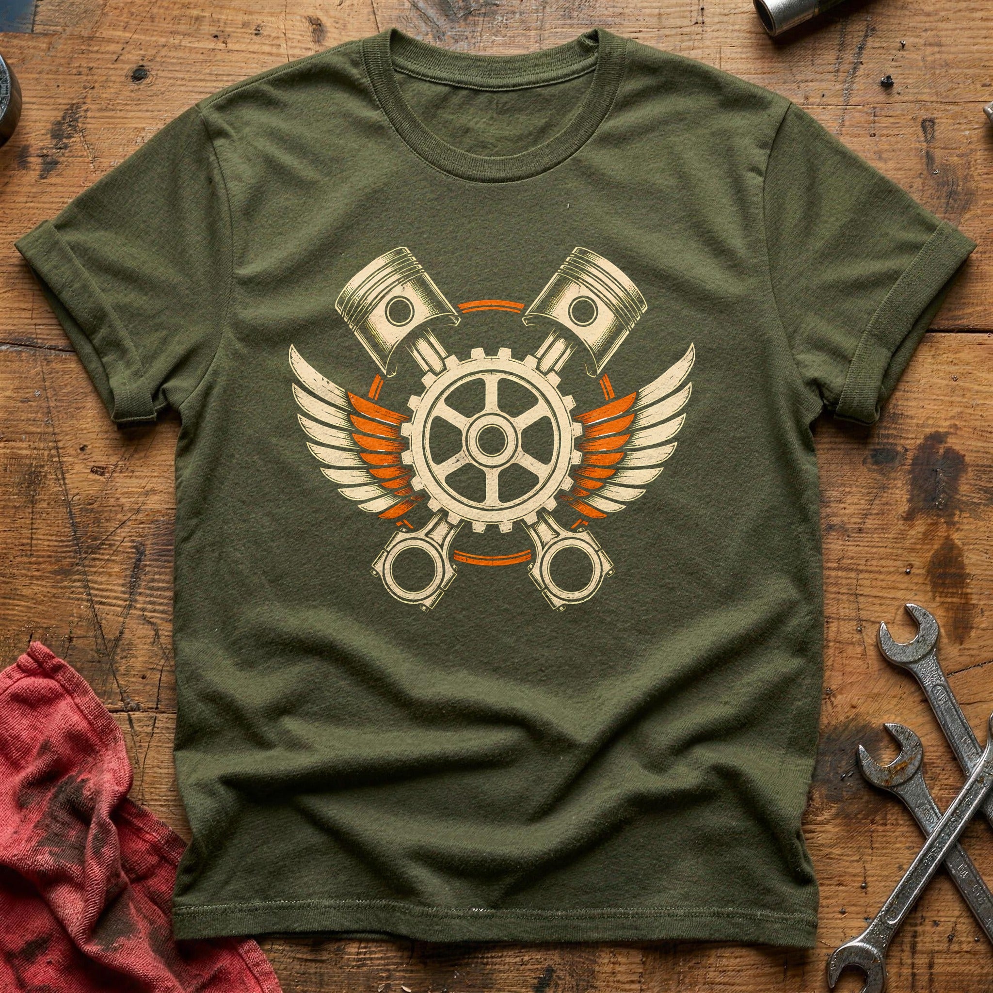 Pistons Emblem 42 T-Shirt - Military Green