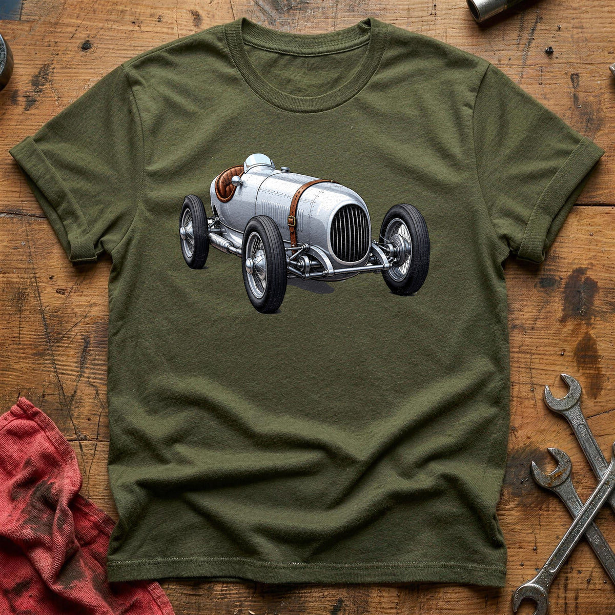 Pre War Grand Prix 14 T-Shirt - Military Green