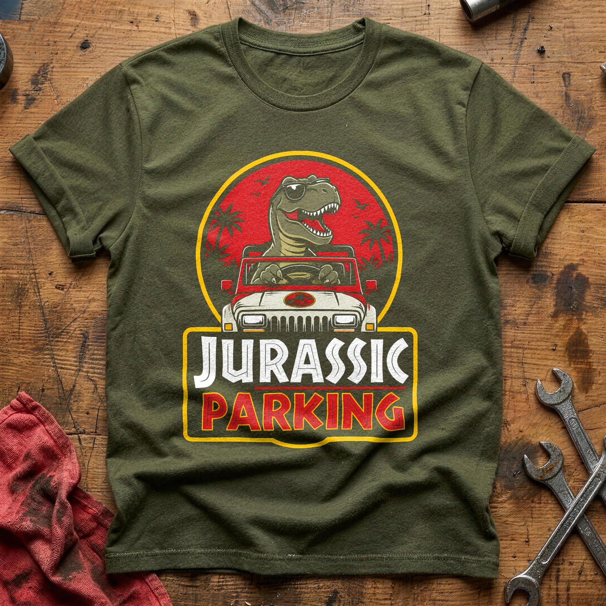 Prehistoric Joyride T-Shirt - Military Green
