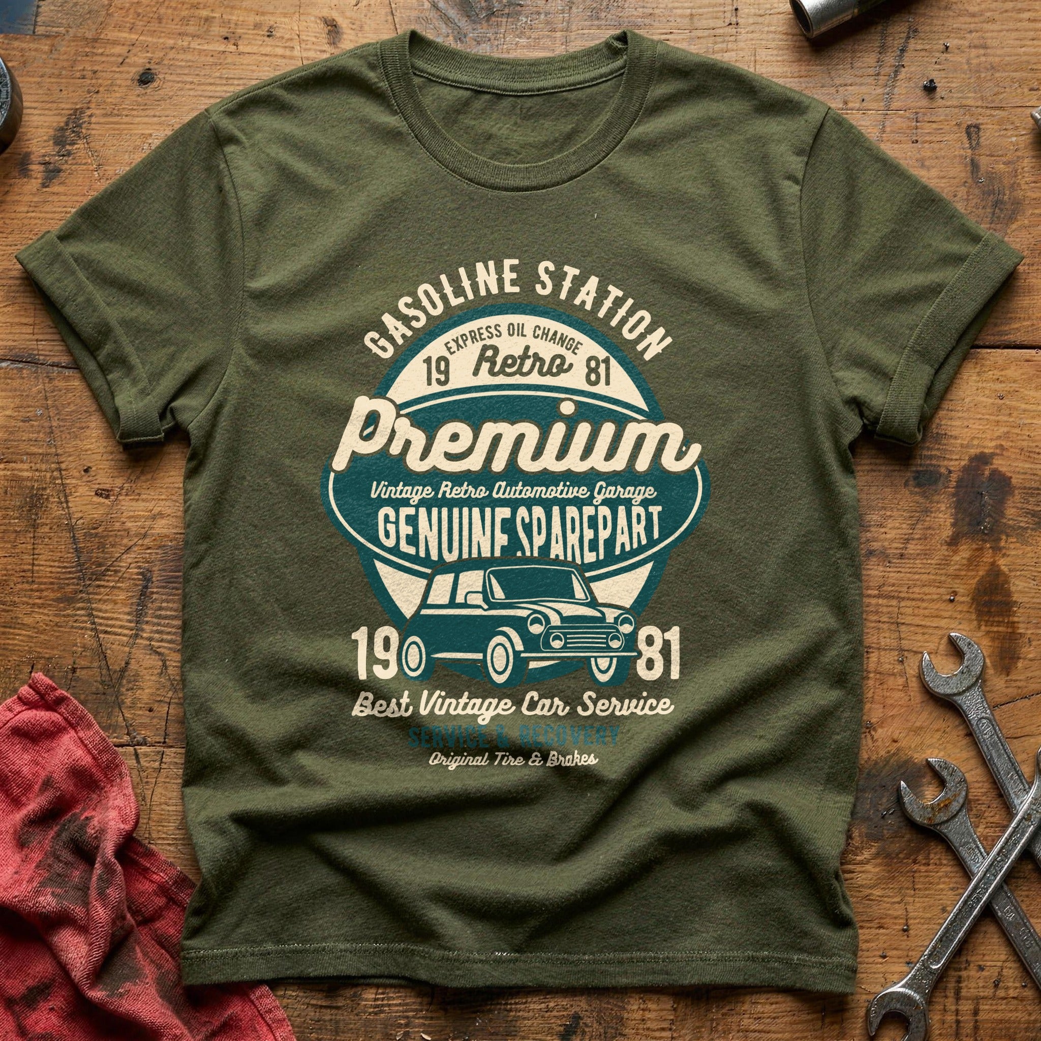 Premium garage T-Shirt - Military Green