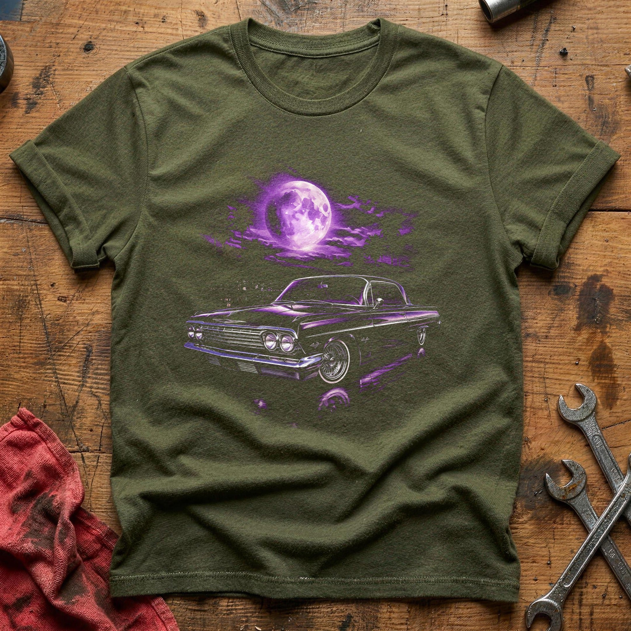 Purple Moon Lowrider T-Shirt - Military Green