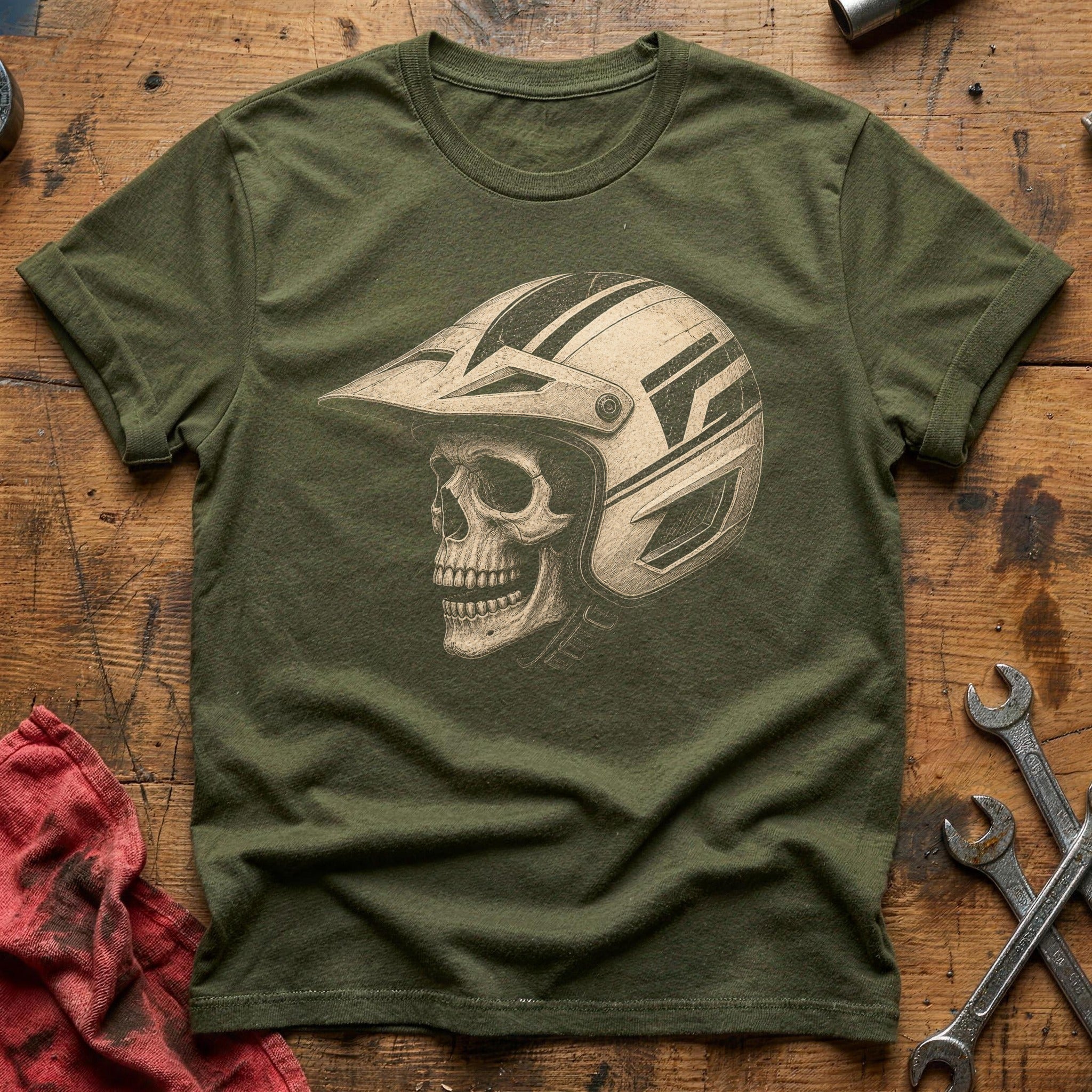 Racer's Bones T-Shirt - Military Green