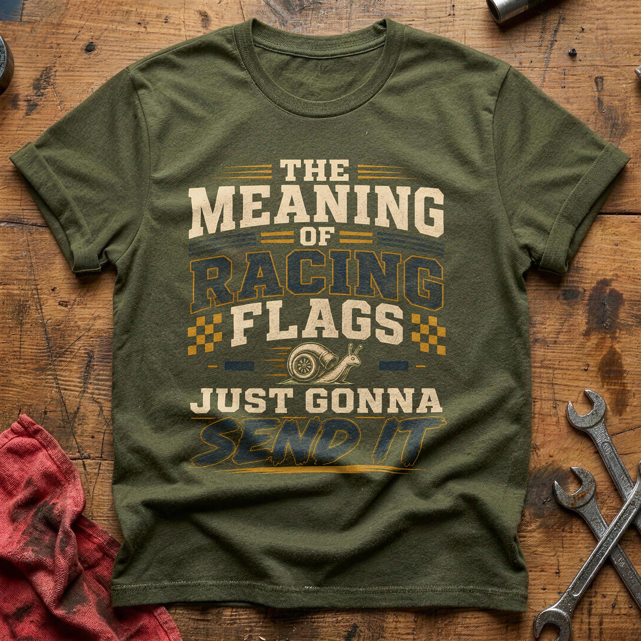 Racing Flags Philosophy - Military Green