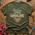 Racing gasoline motor oil T-Shirt - Military Green