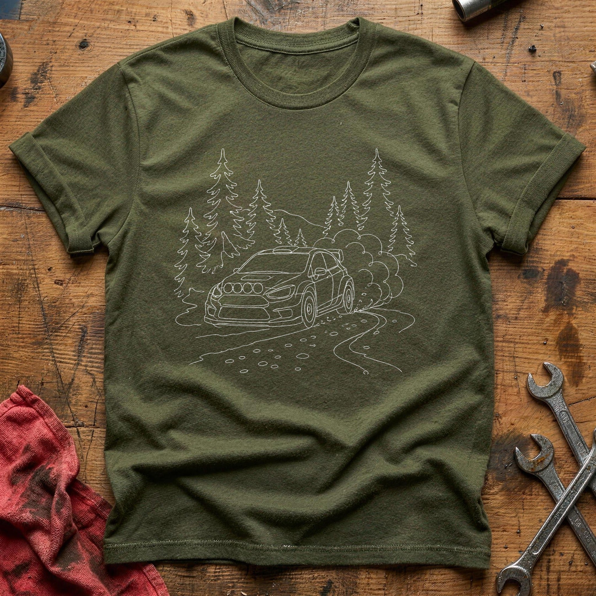 Rally Forest Gravel 66 T-Shirt - Military Green