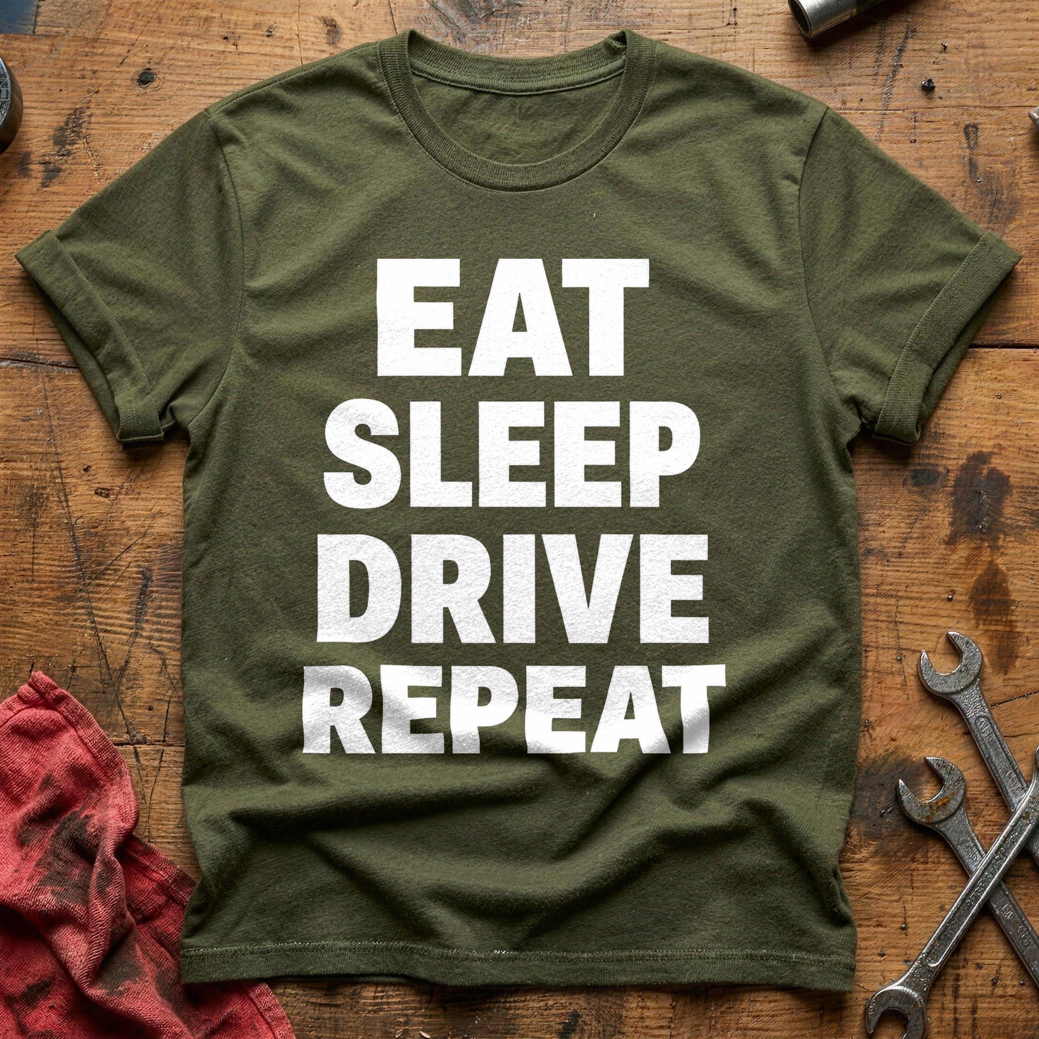 Round & Round T-Shirt - Military Green