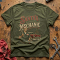 Santa's Favorite Mechanic 96 T-Shirt - Military Green