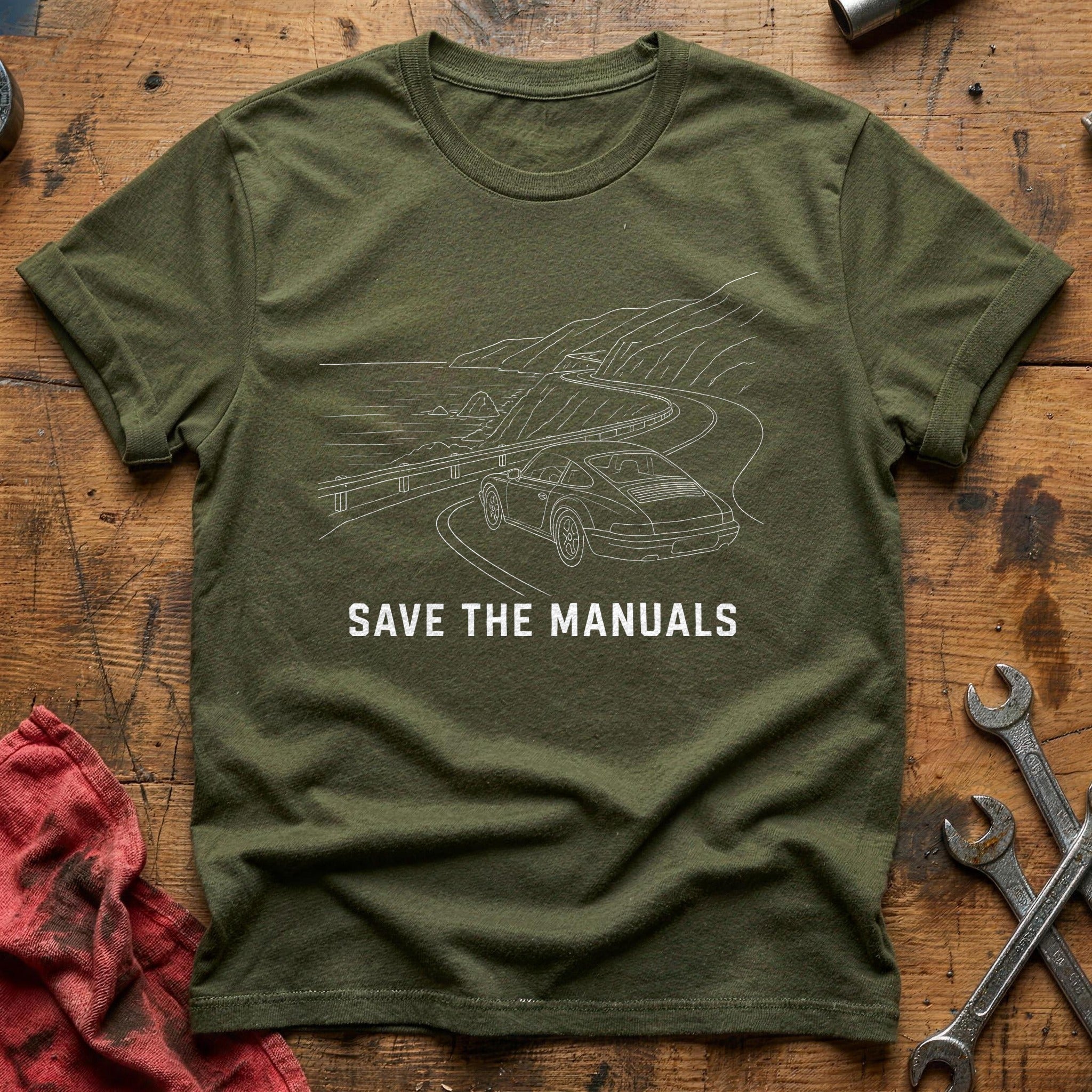 Save The Manuals 46 T-Shirt - Military Green
