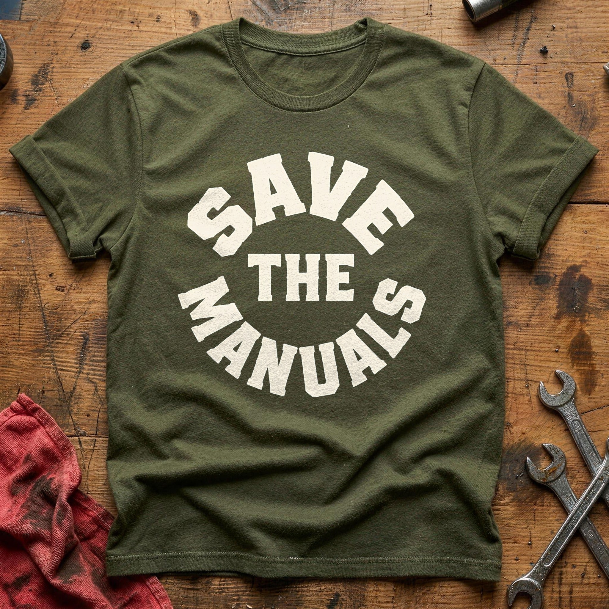 Save The Manuals 62 T-Shirt - Military Green