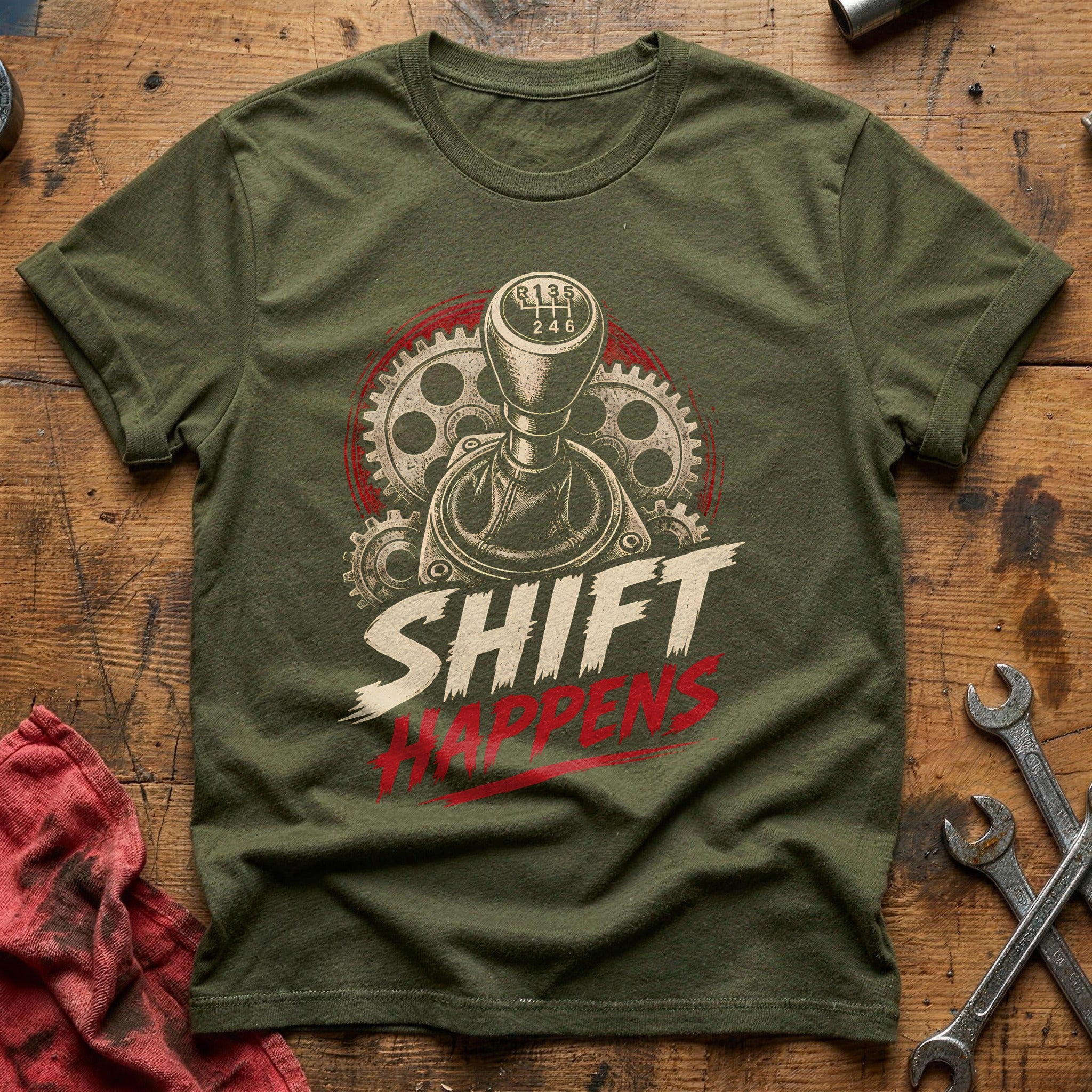 Shift Happens 25 T-Shirt - Military Green