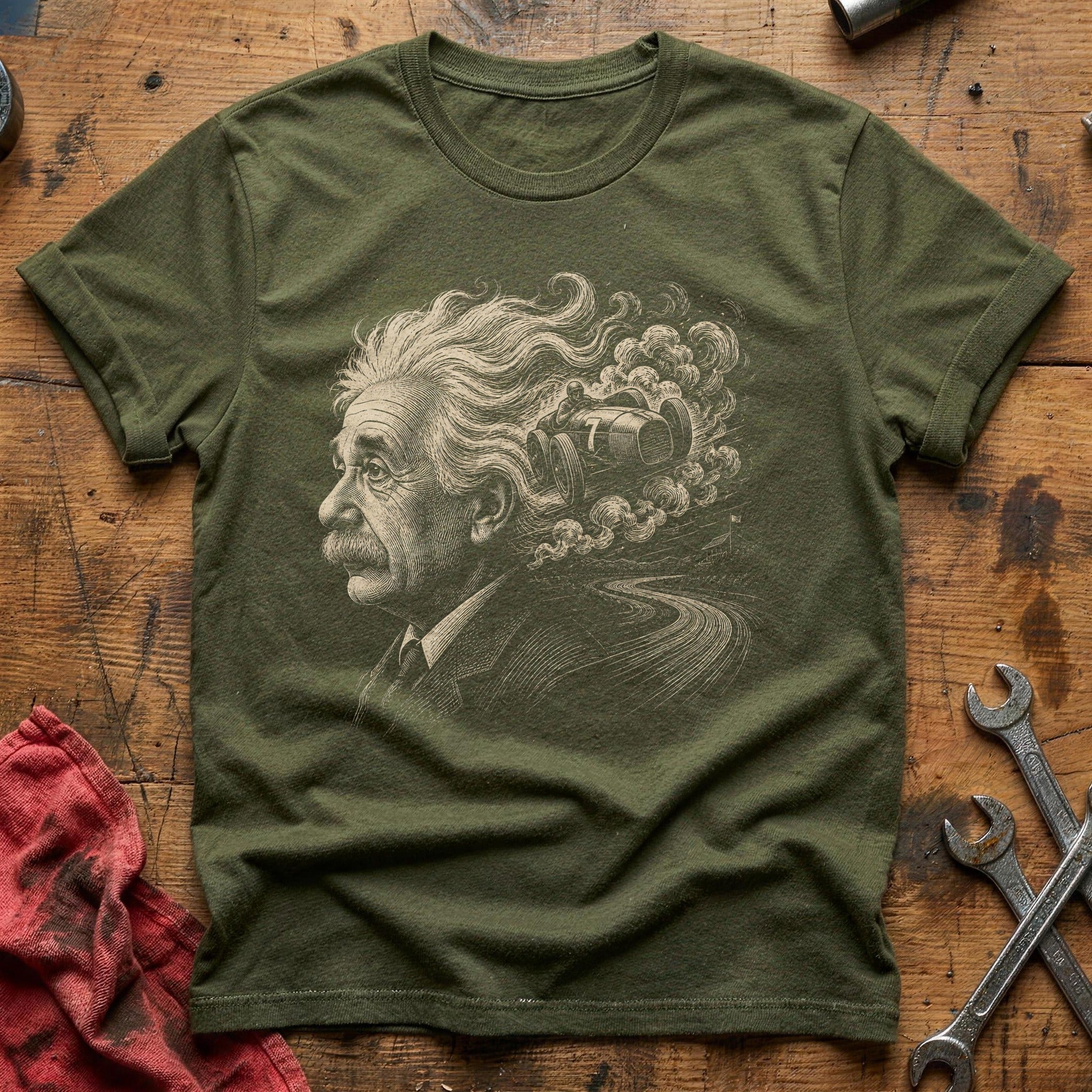 Smoke & Horsepower T-Shirt - Military Green