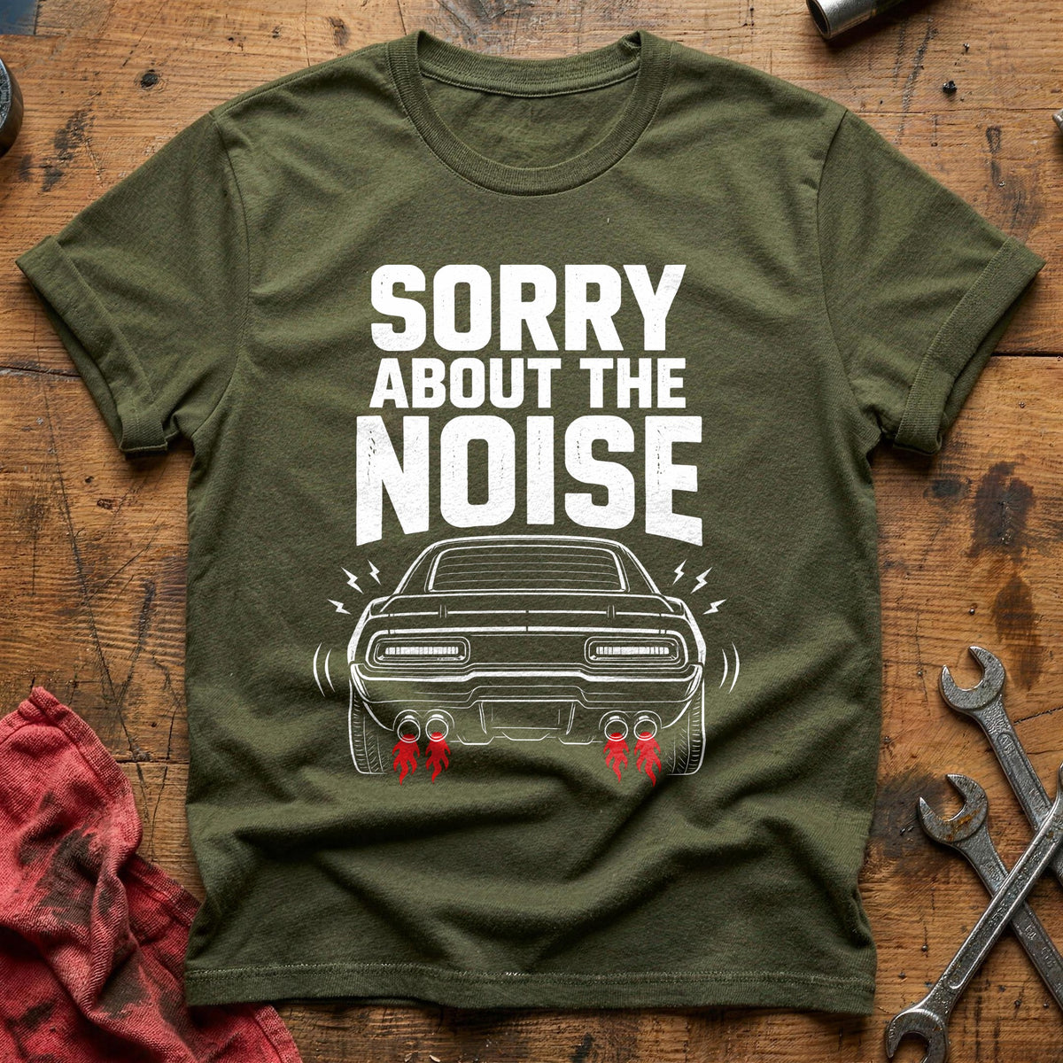 Sorry About The Noise 79 T-Shirt - Military Green