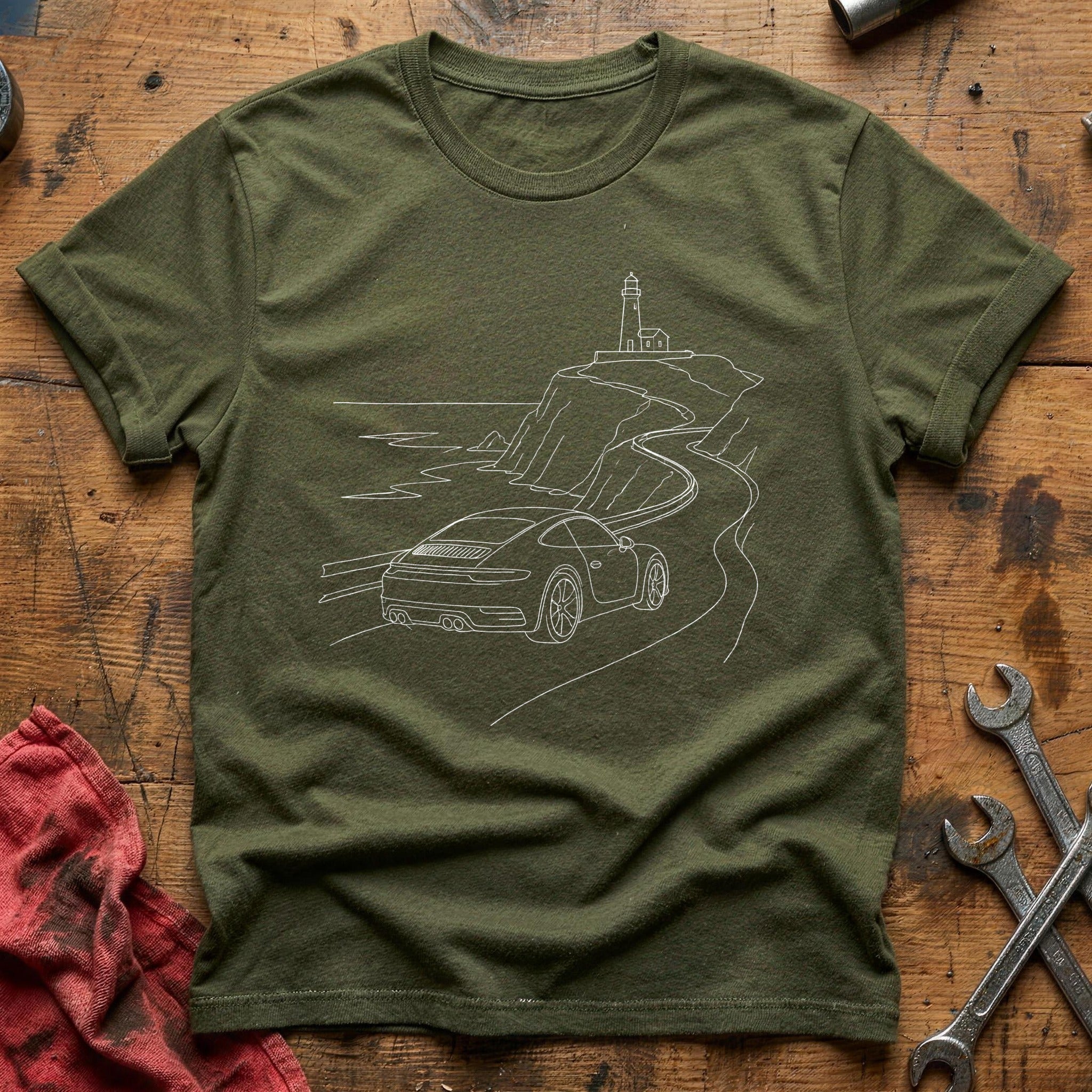 Sportscar Coastal 92 T-Shirt - Military Green