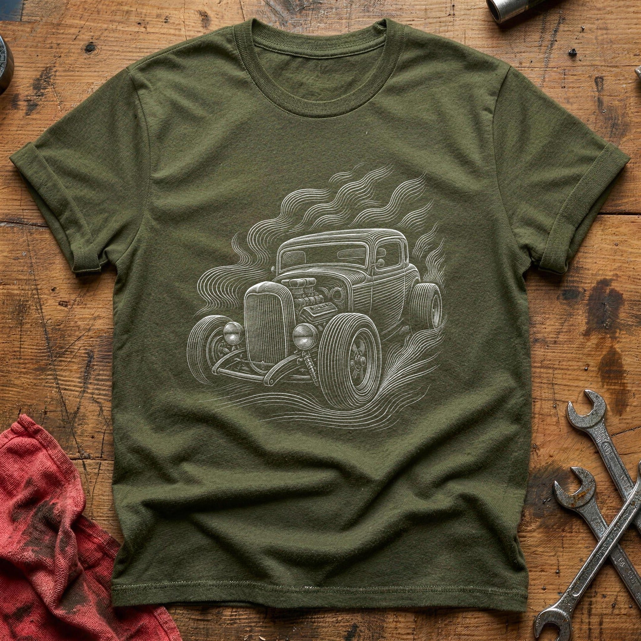 Steel & Smoke T-Shirt - Military Green