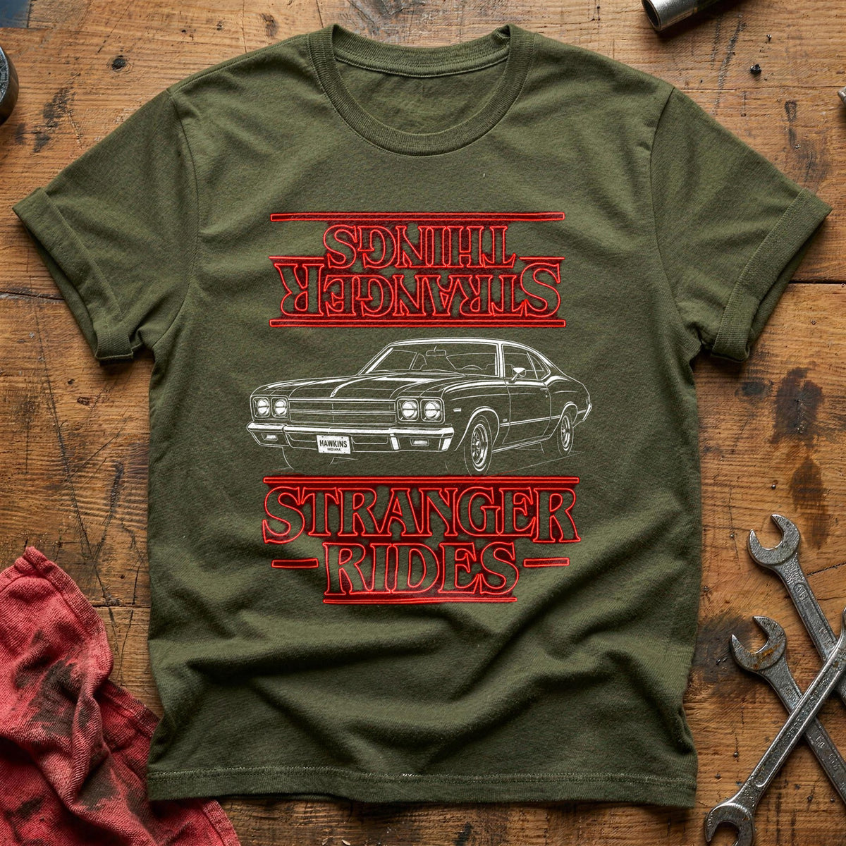 Stranger Rides 17 T-Shirt - Military Green
