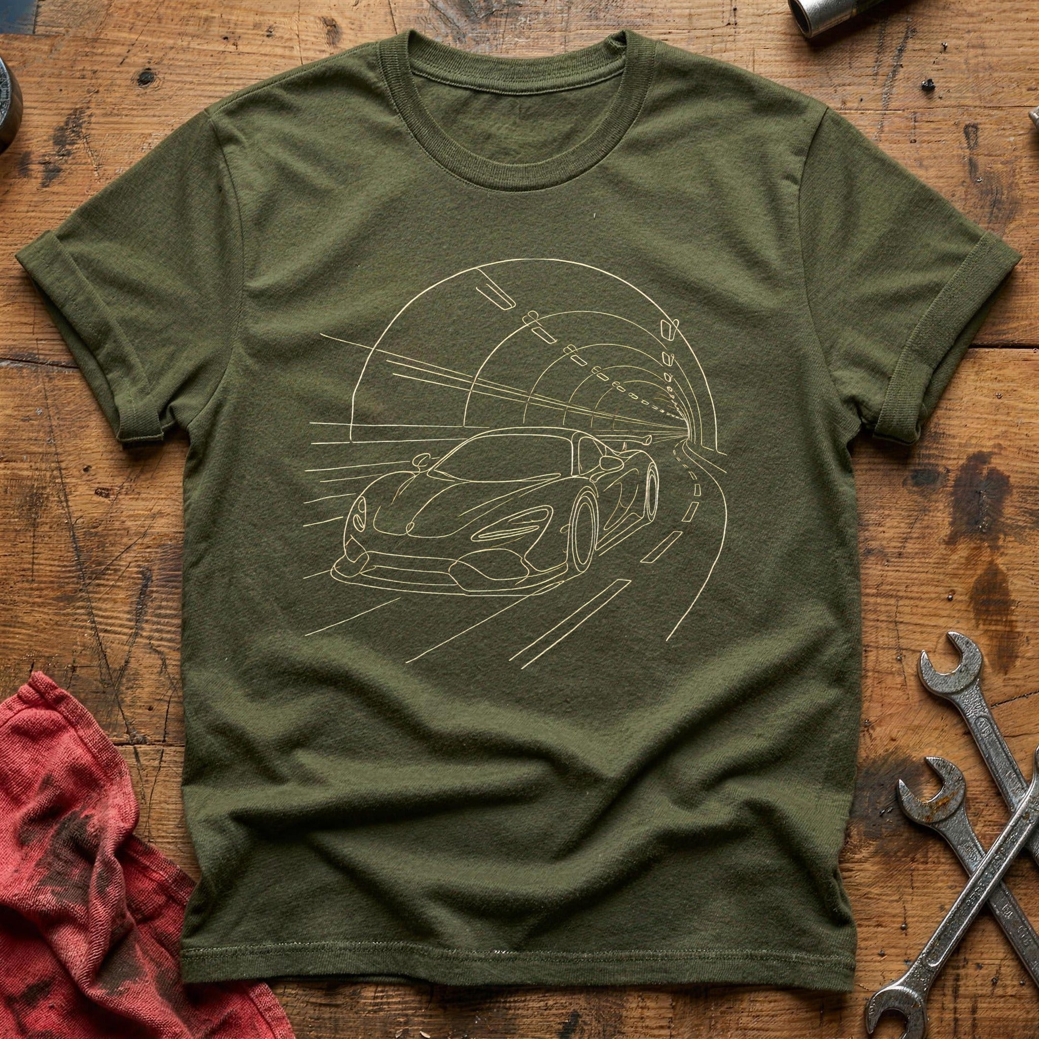 Supercar Tunnel 52 T-Shirt - Military Green