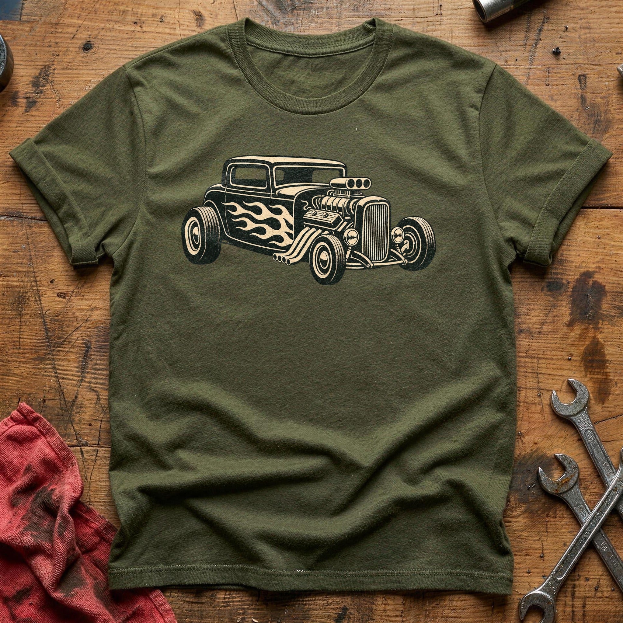 Supercharged Coupe T-Shirt - Military Green