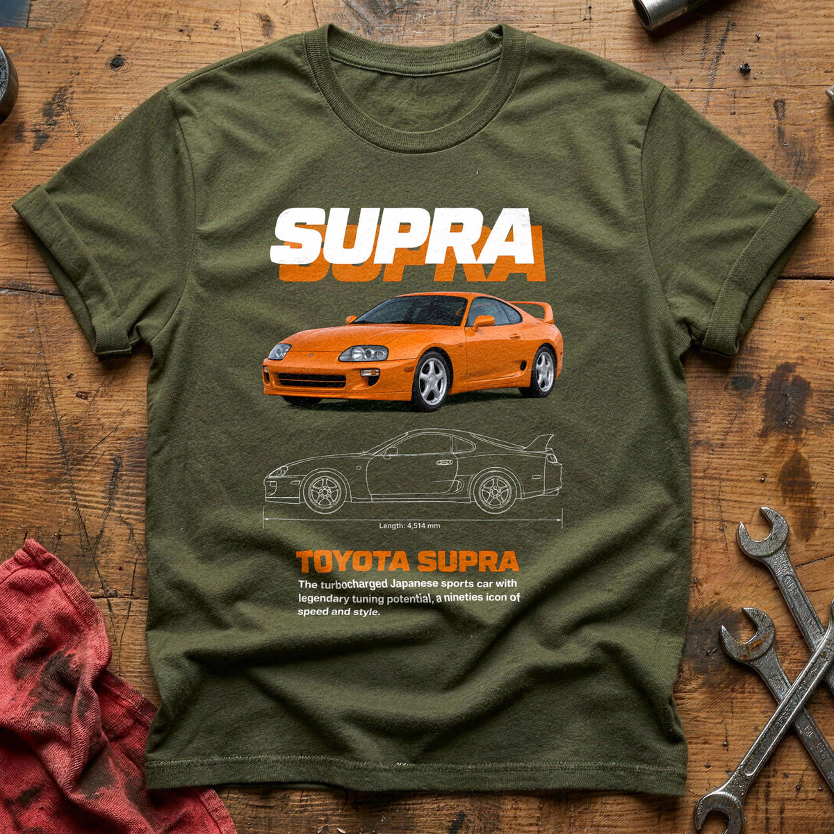 Supra 54 T-Shirt - Military Green