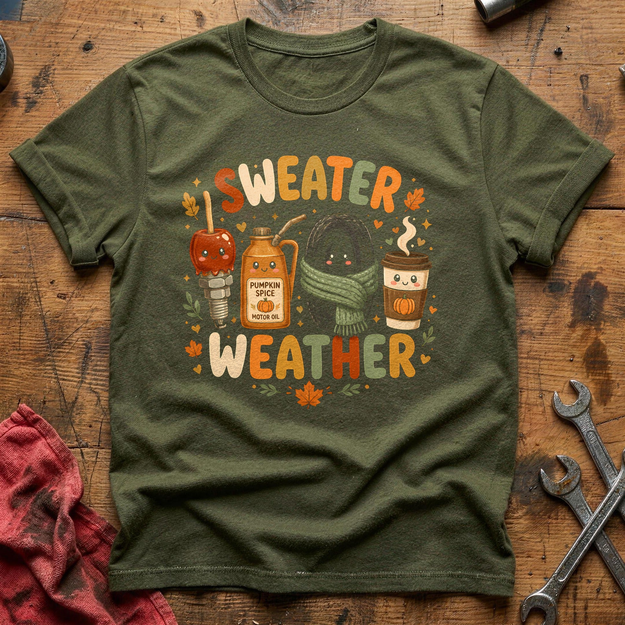Sweater Weather Garage 95 T-Shirt - Military Green
