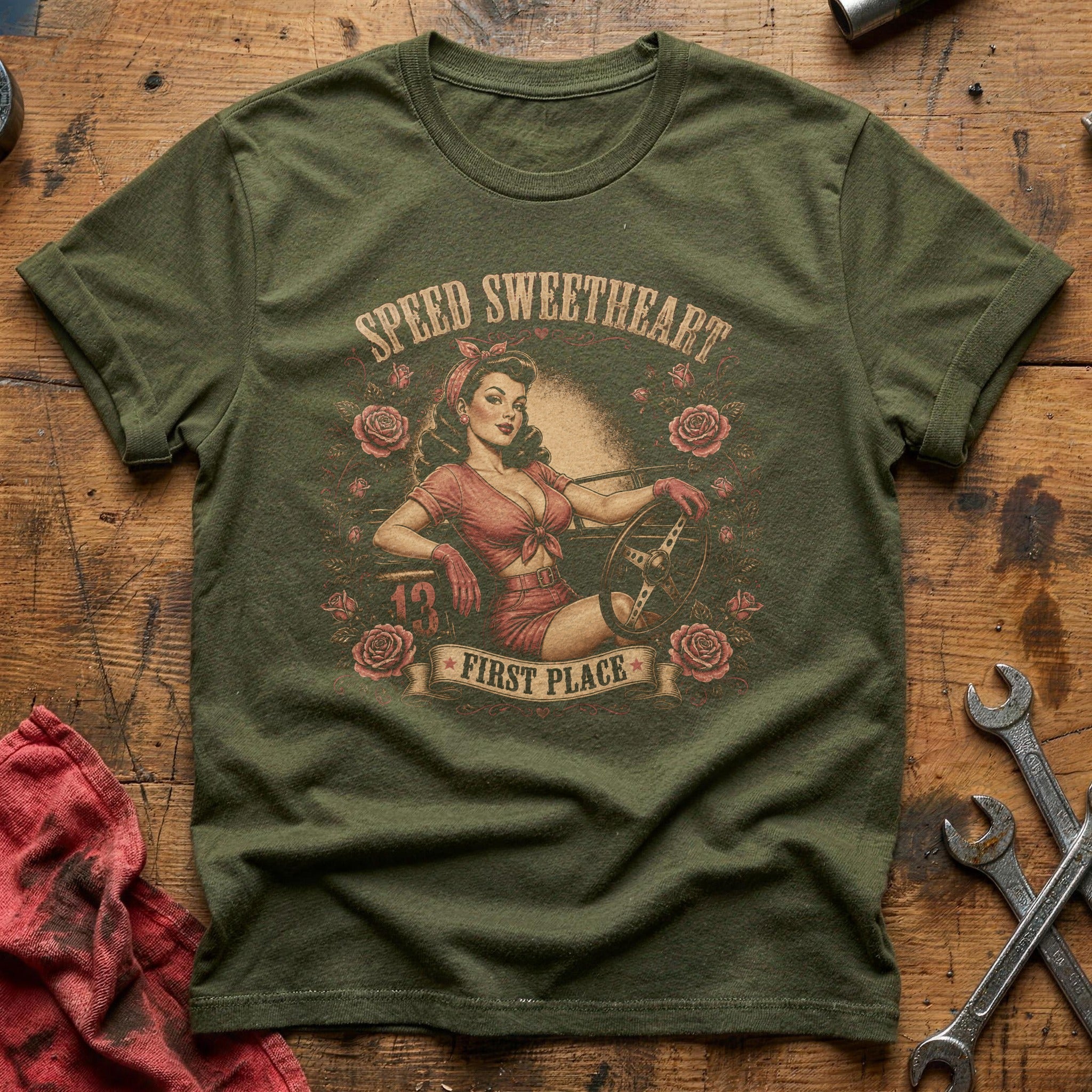 Sweetheart's First Place T-Shirt - Military Green