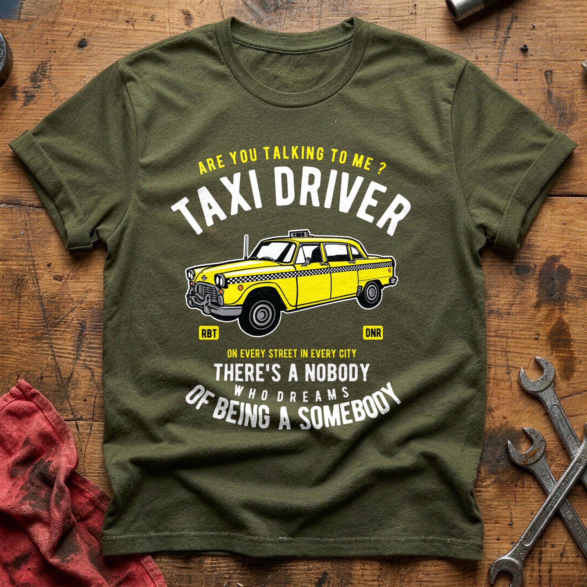 Taxi driver car T-Shirt - Military Green