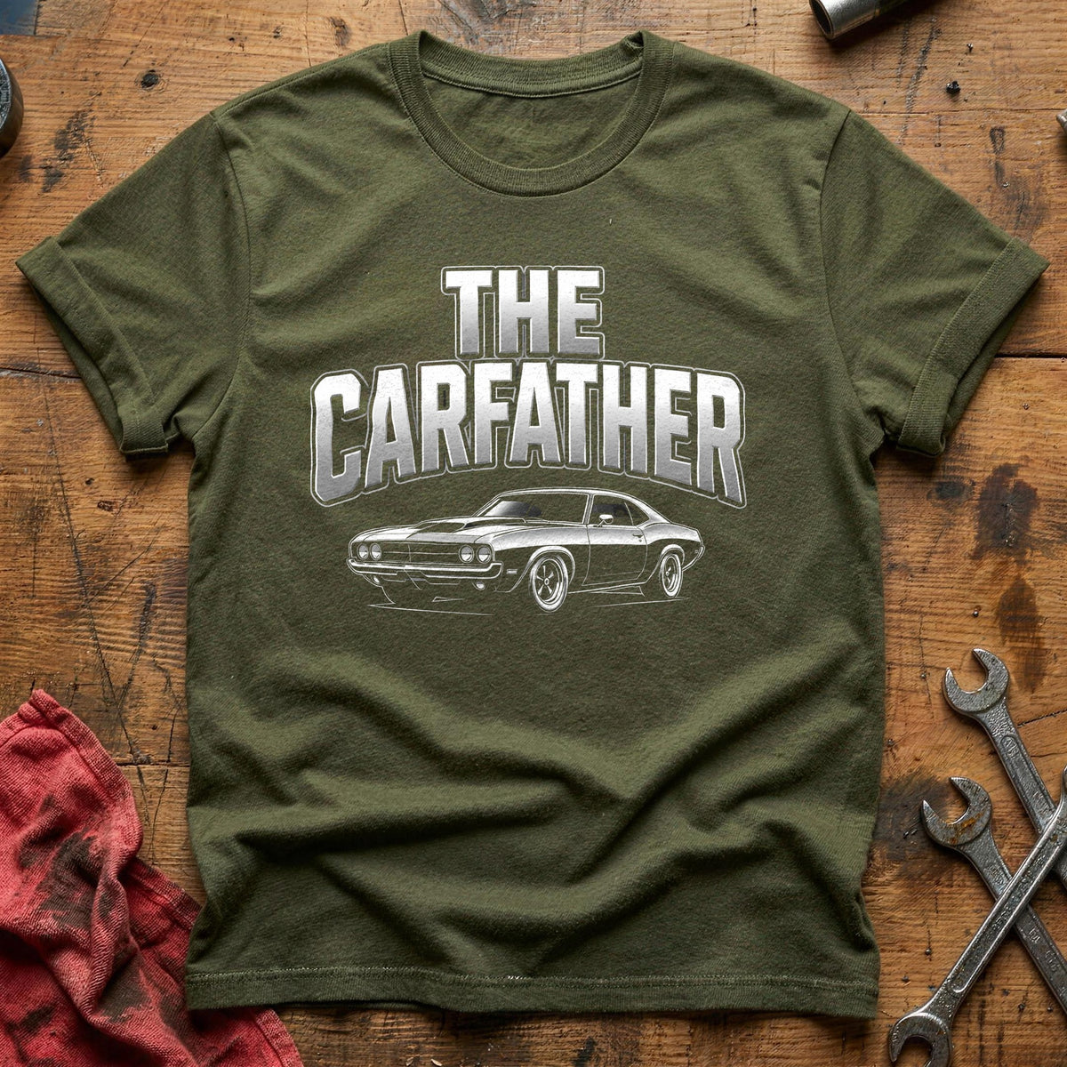 The Carfather 88 T-Shirt - Military Green