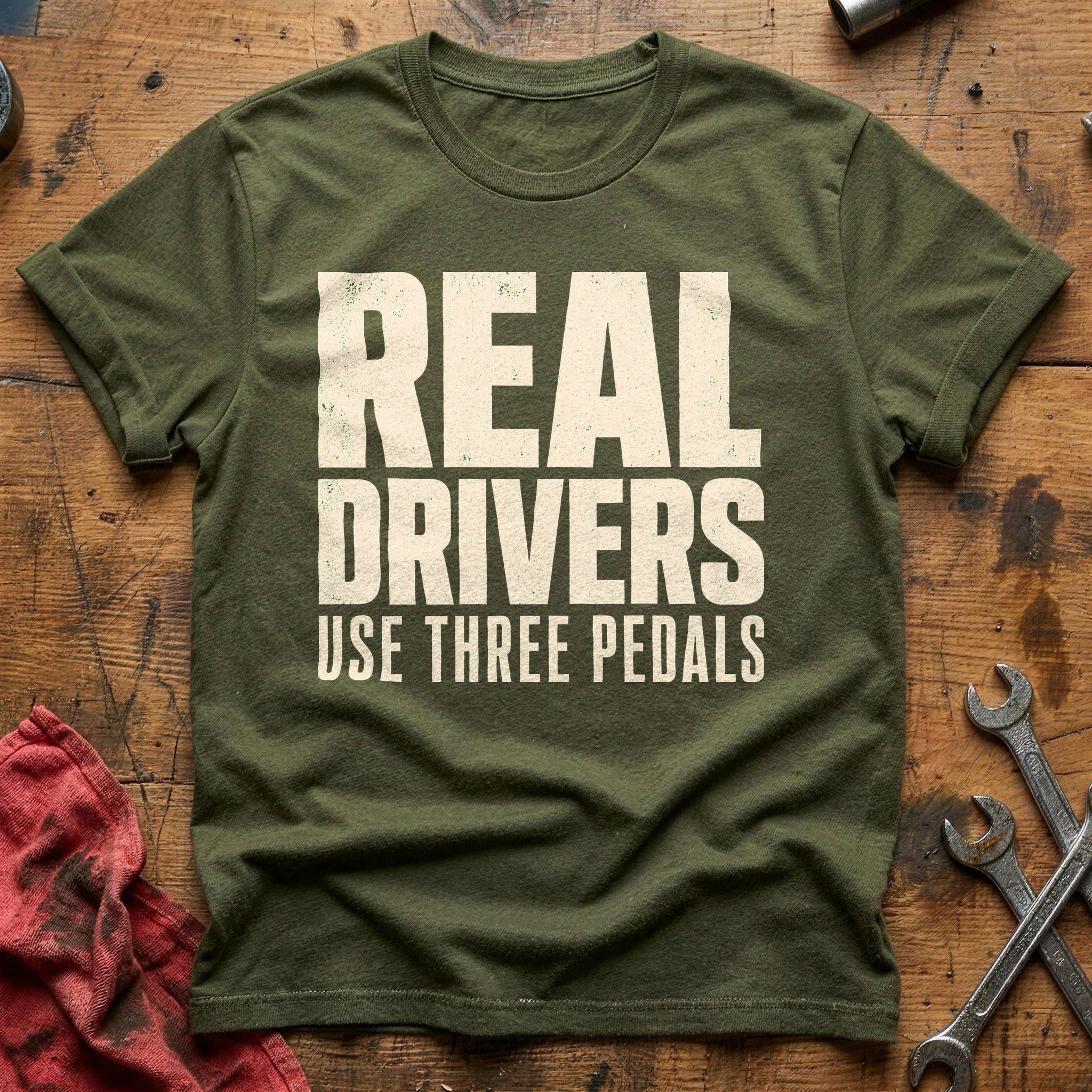 Three Pedal Pledge T-Shirt - Military Green