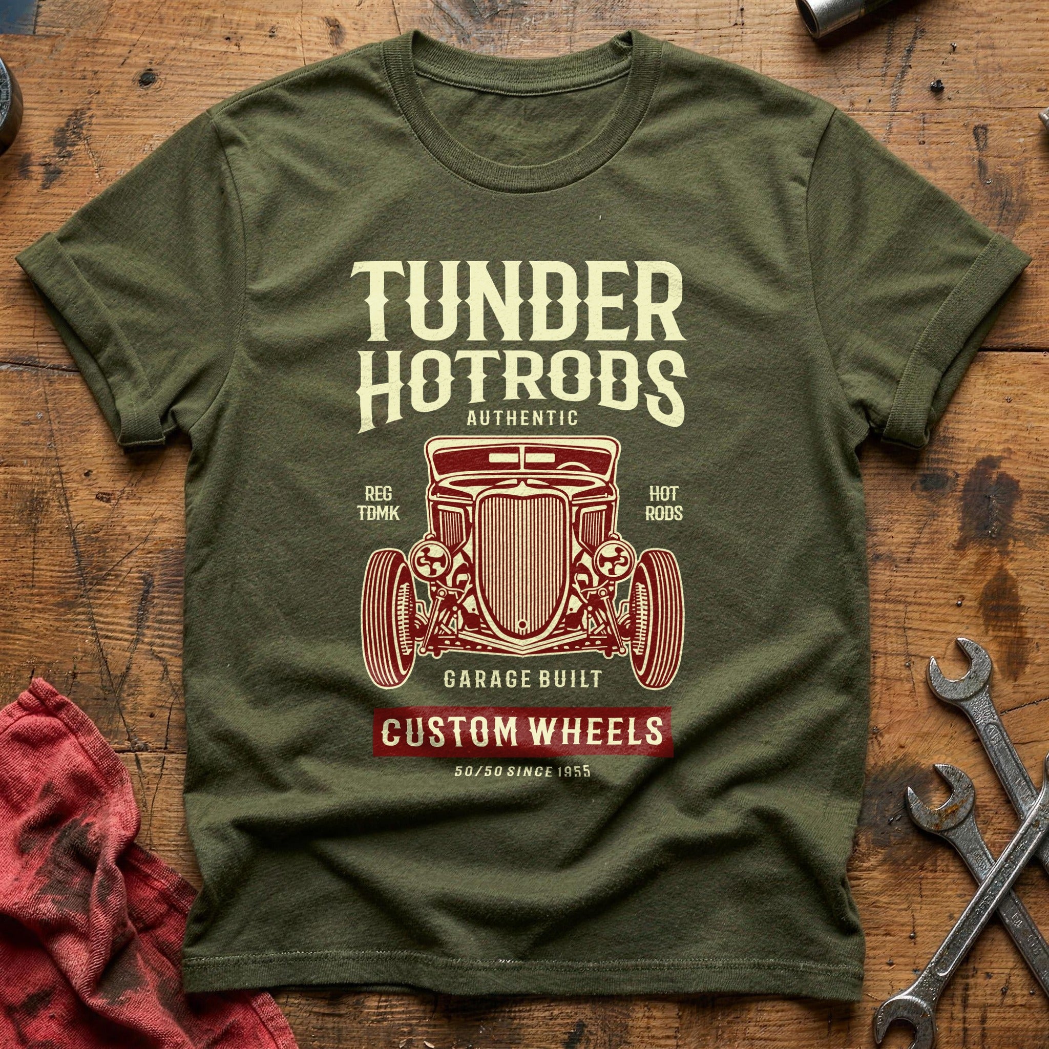 Thunder hot rods T-Shirt - Military Green