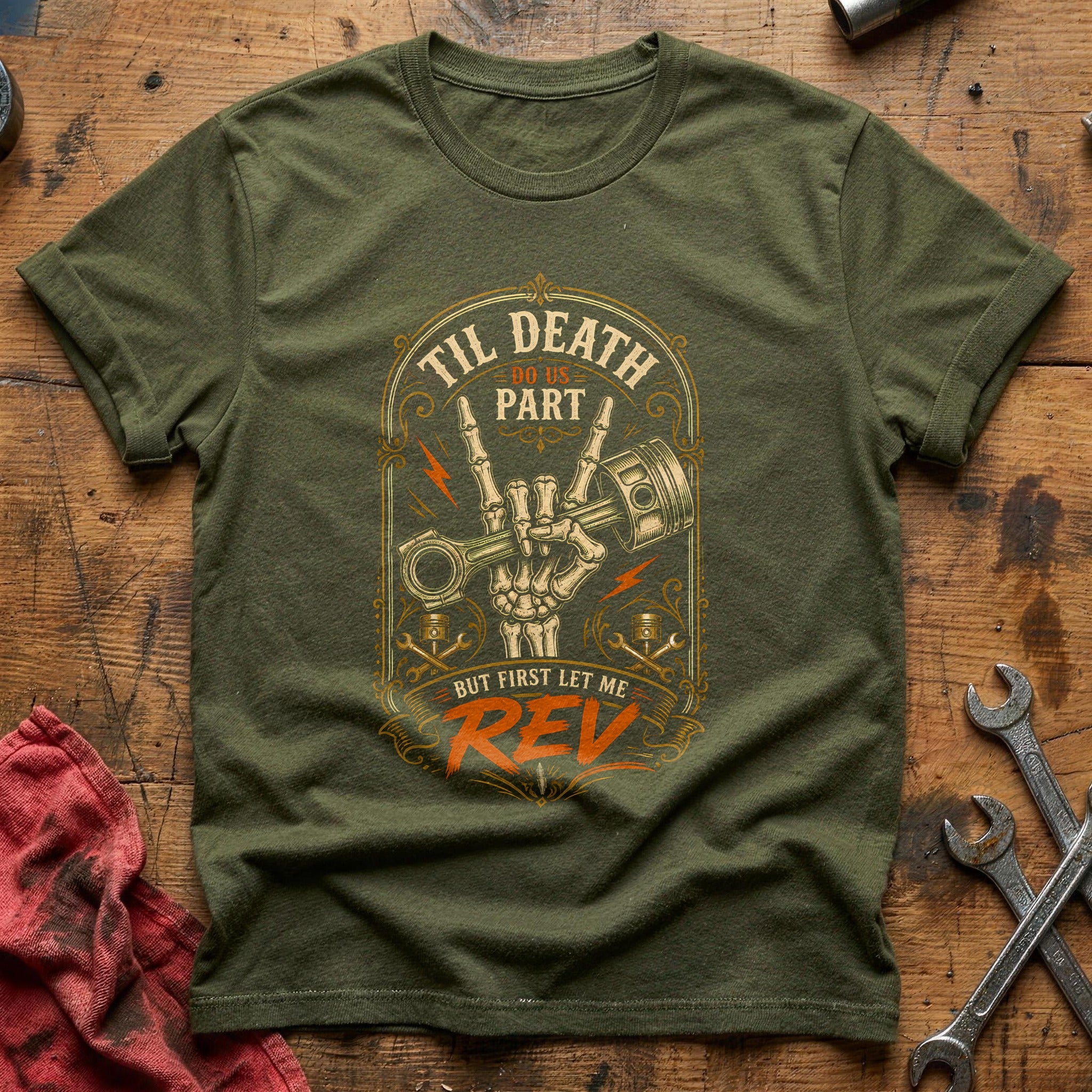 Til Death Rev 90 T-Shirt - Military Green