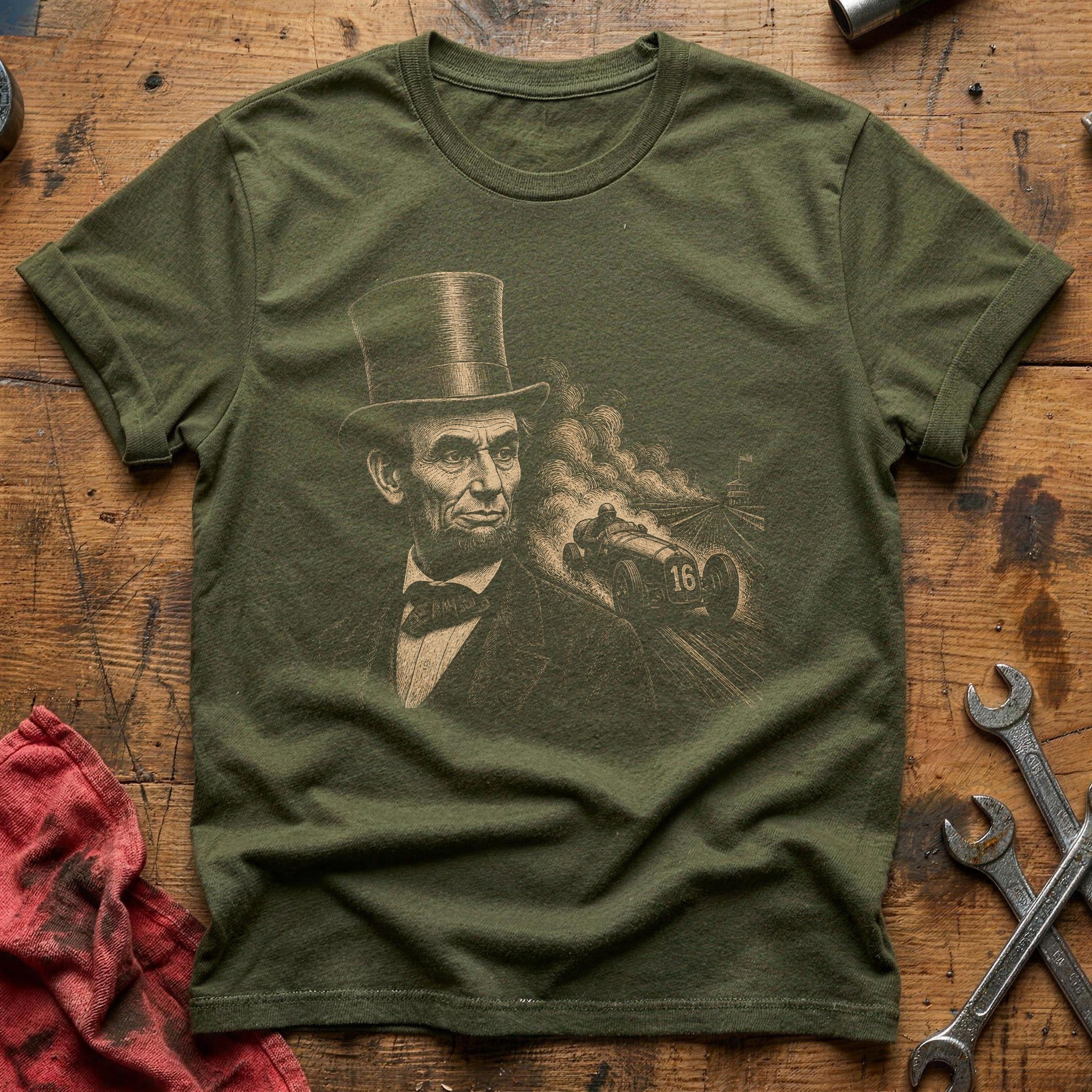 Top Hat Grandstand T-Shirt - Military Green