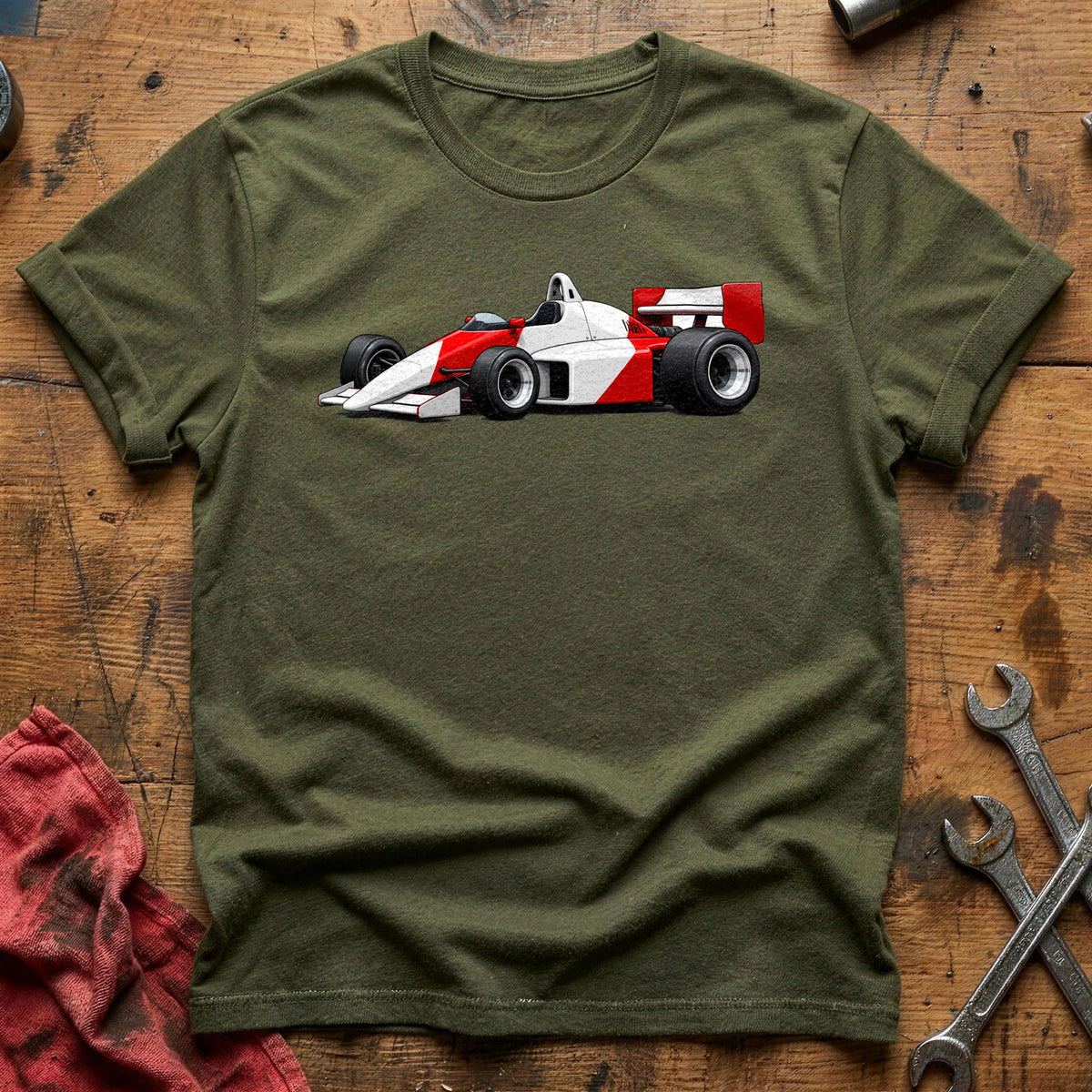 Turbo Era Racer 26 T-Shirt - Military Green