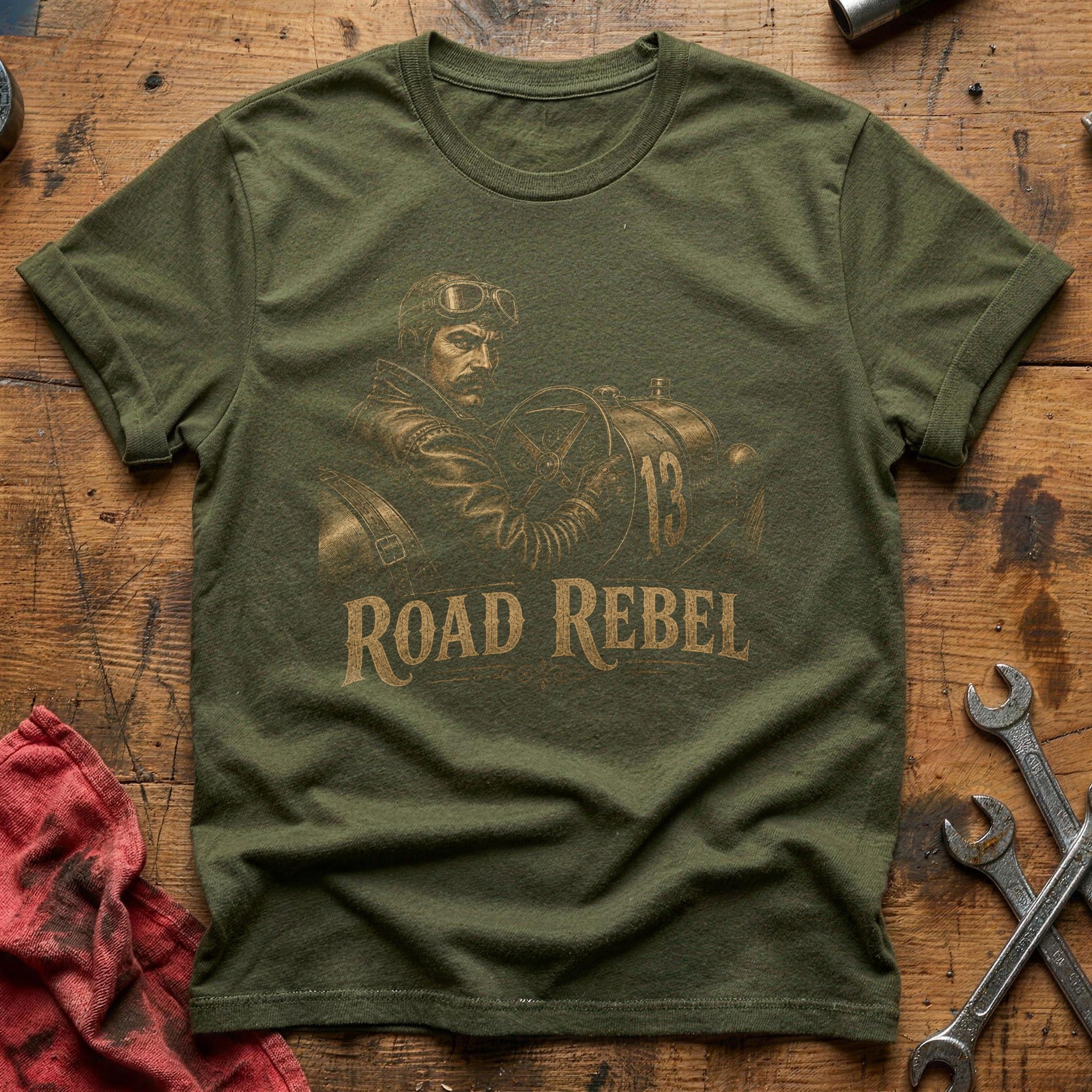 Vintage Speed Pilot T-Shirt - Military Green