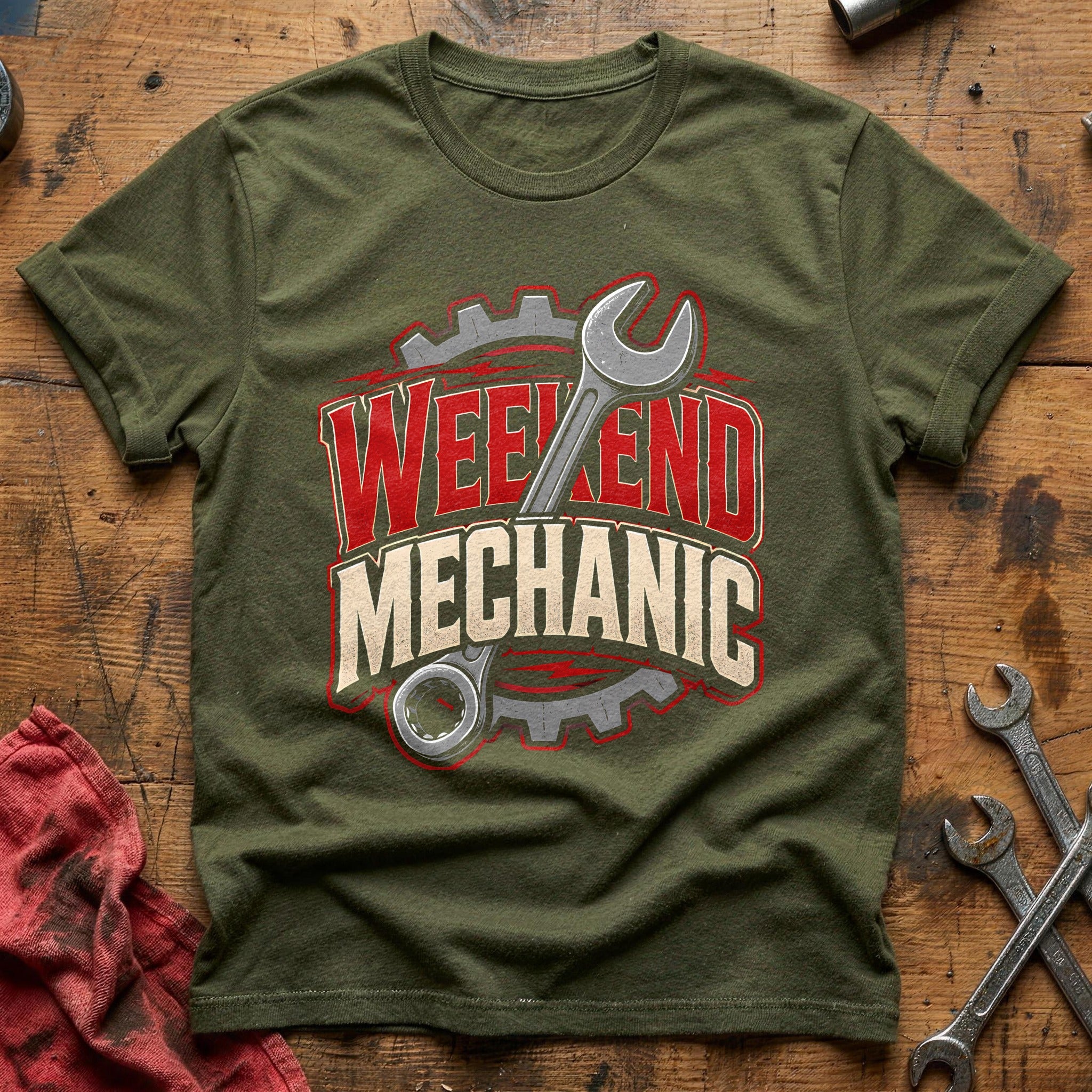 Weekend Mechanic 78 T-Shirt - Military Green