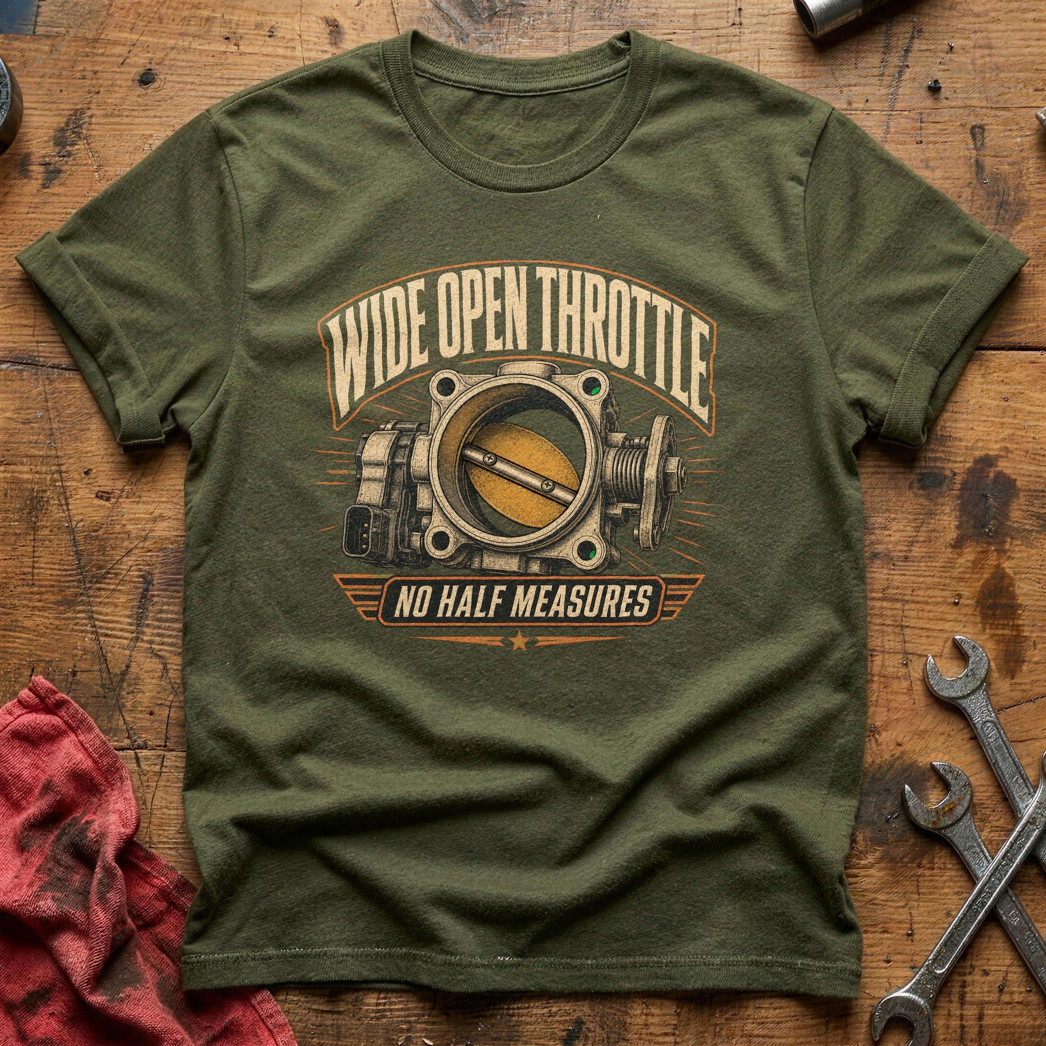 Wide Open Throttle T-Shirt - Military Green