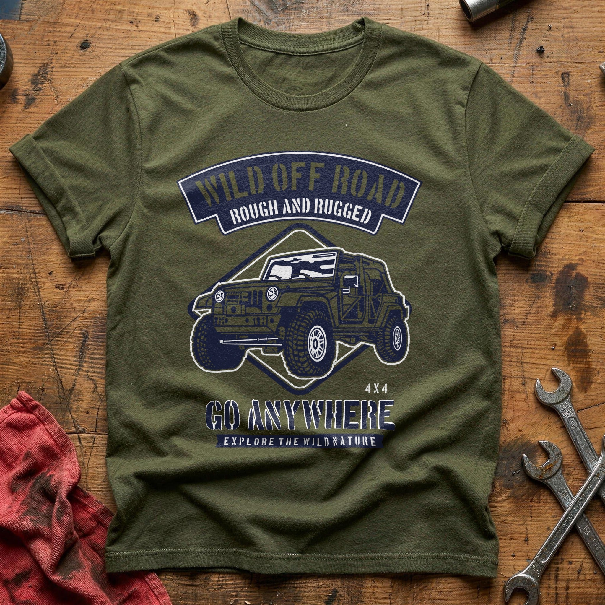 Wild off road T-Shirt - Military Green