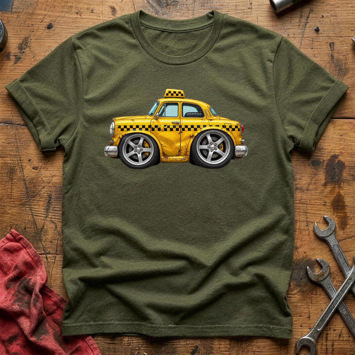 Yellow Cab 93 T-Shirt - Military Green