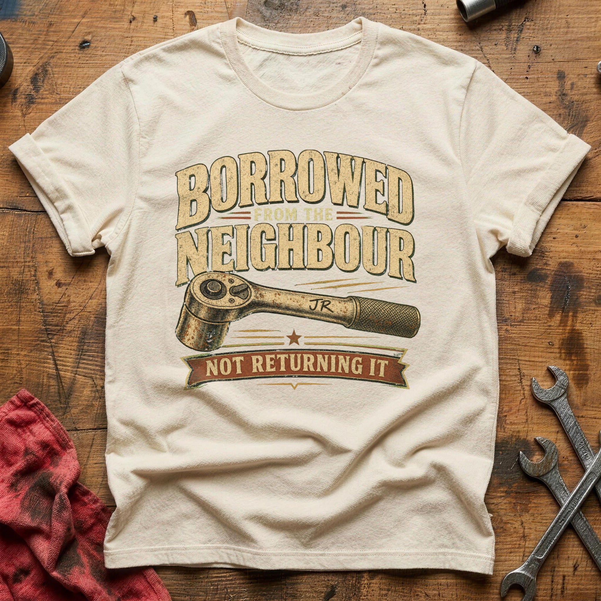 Borrowed, Not Returning T-Shirt - Natural
