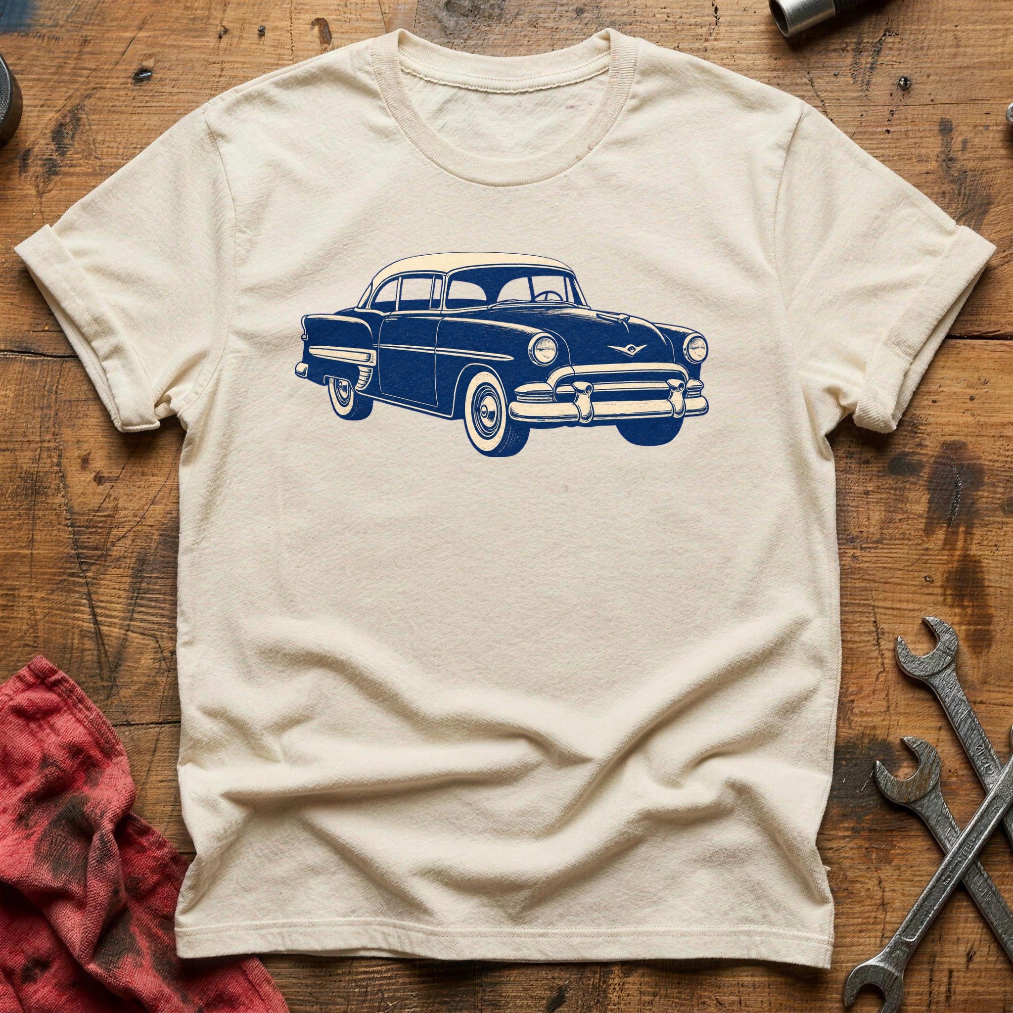 Chrome and Steel T-Shirt - Natural