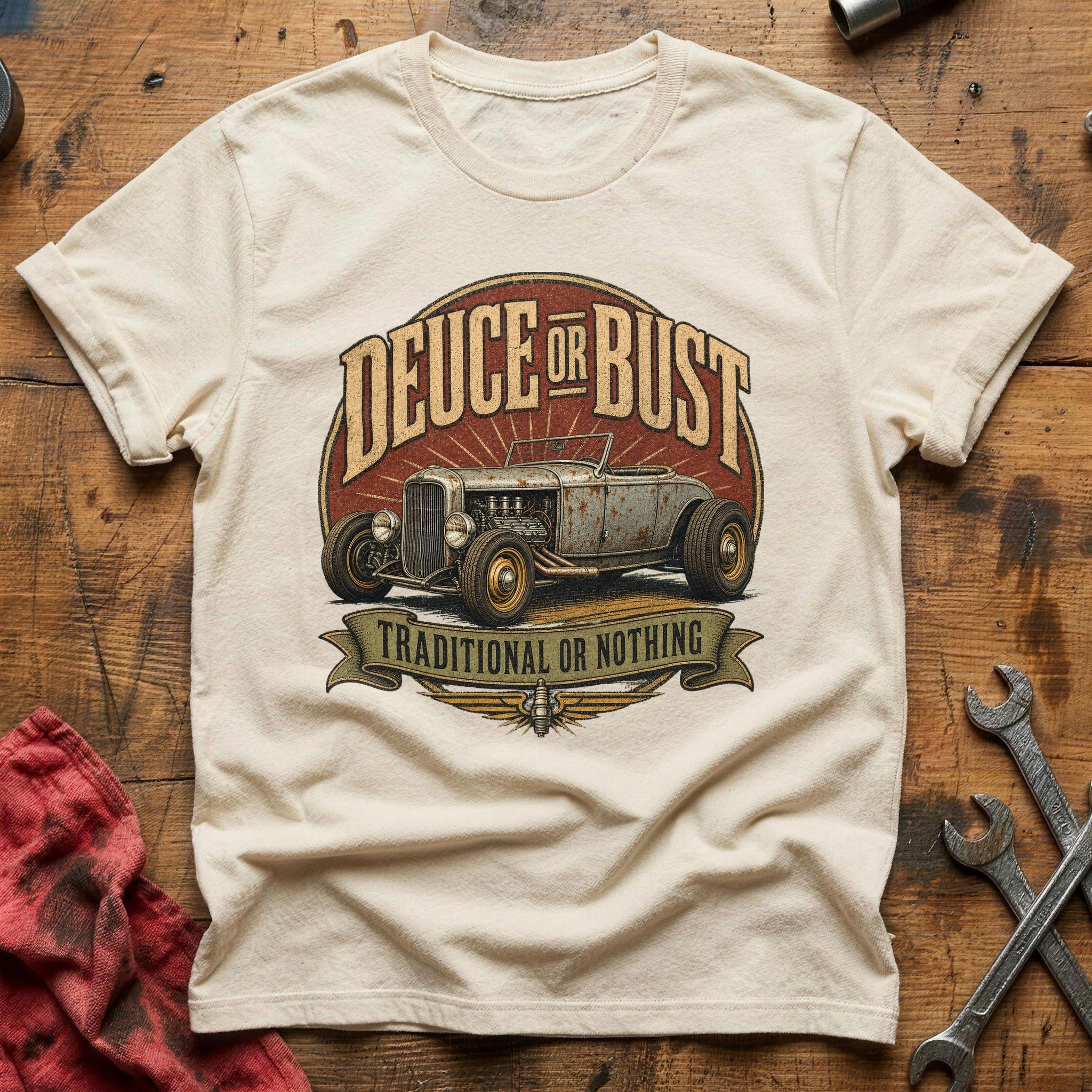 Deuce or Bust T-Shirt - Natural