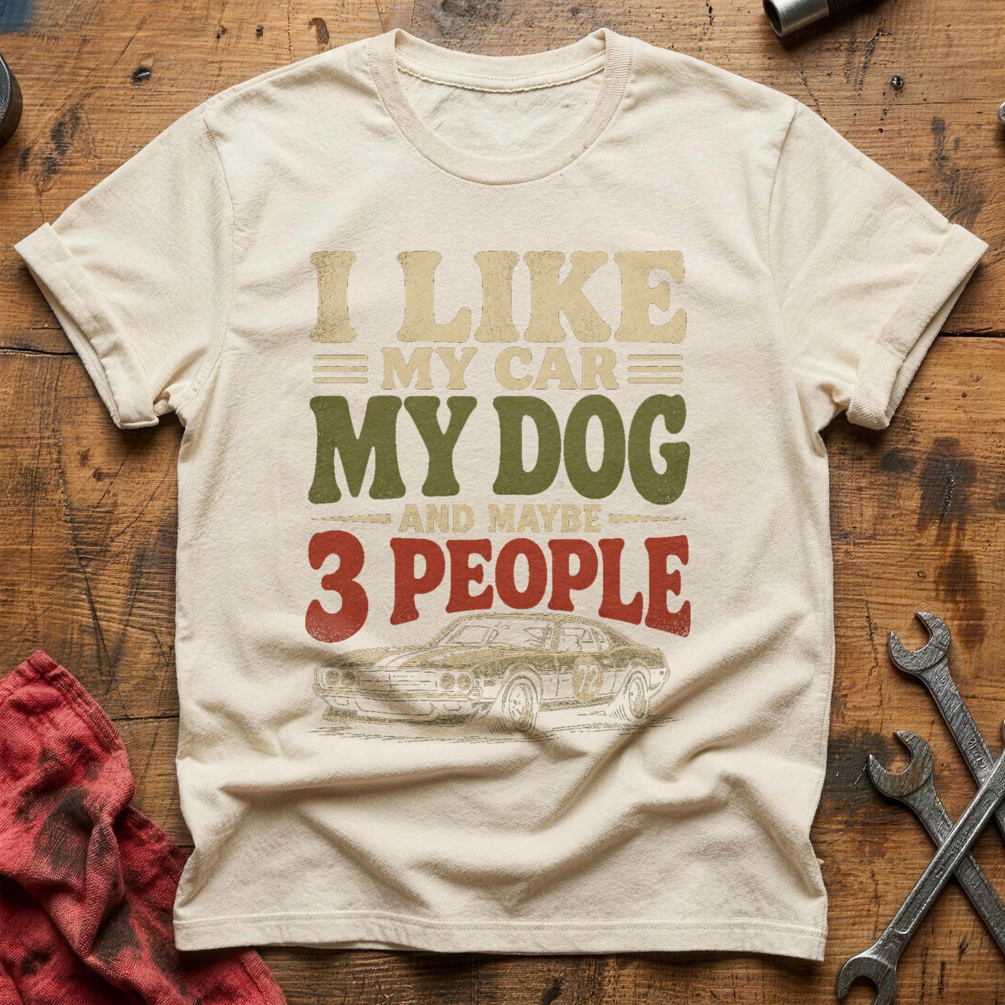 Dog & Selective People T-Shirt - Natural